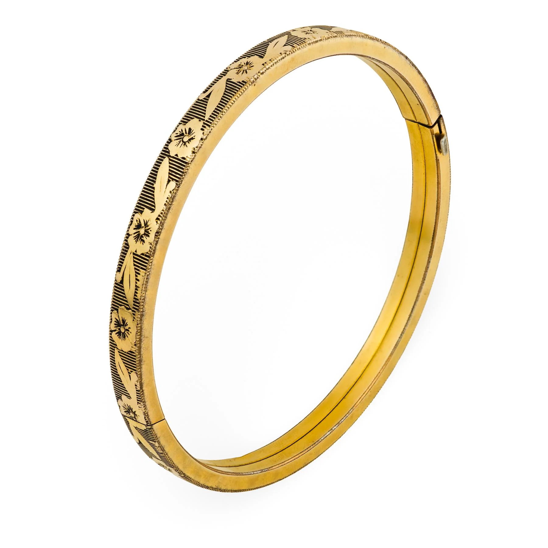 Retro 12k Gold-Filled Bangle - Image 3