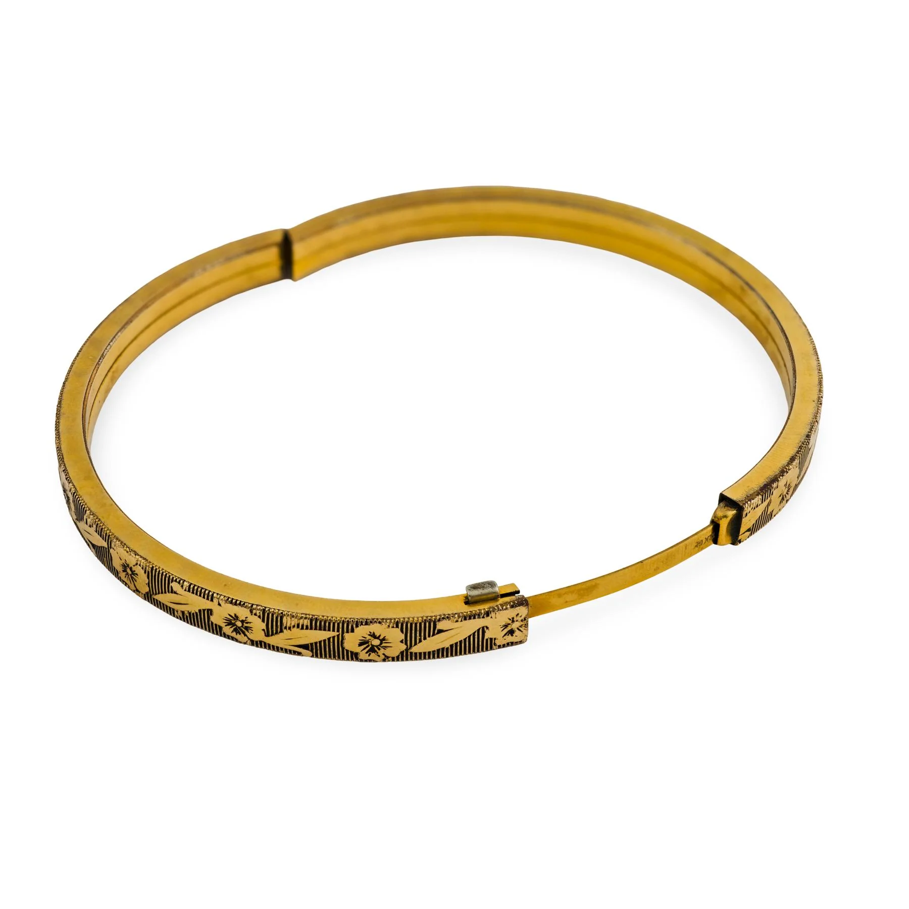 Retro 12k Gold-Filled Bangle - Image 5