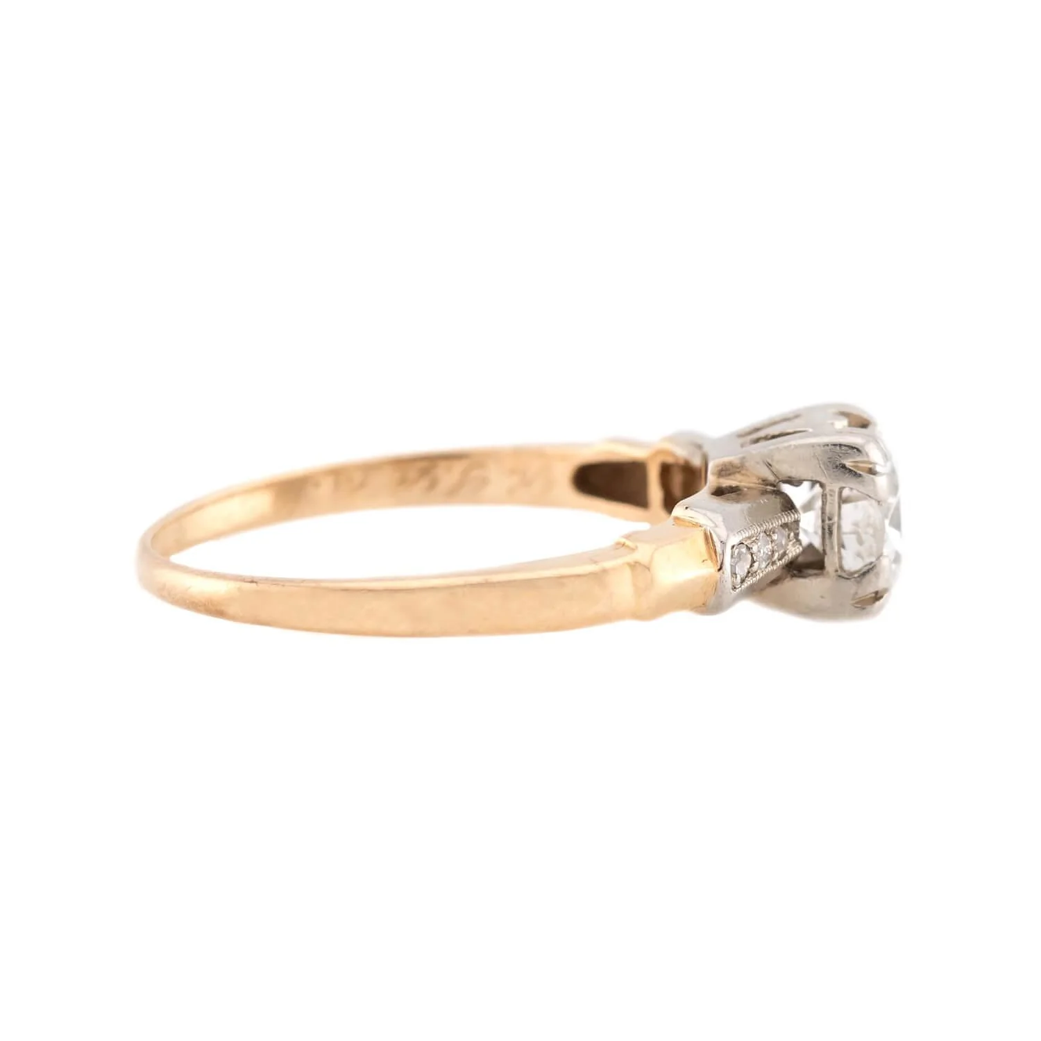 Retro 14k Diamond Engagement Ring .75ct - Image 3