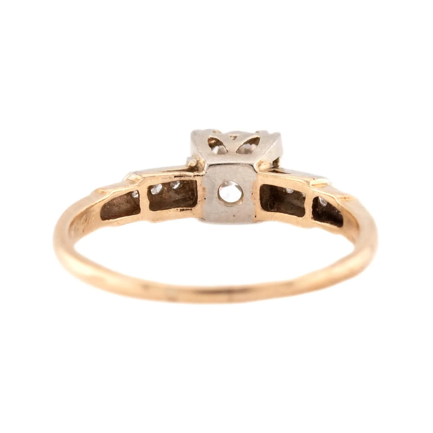 Retro 14k Diamond Engagement Ring .75ct - Image 5