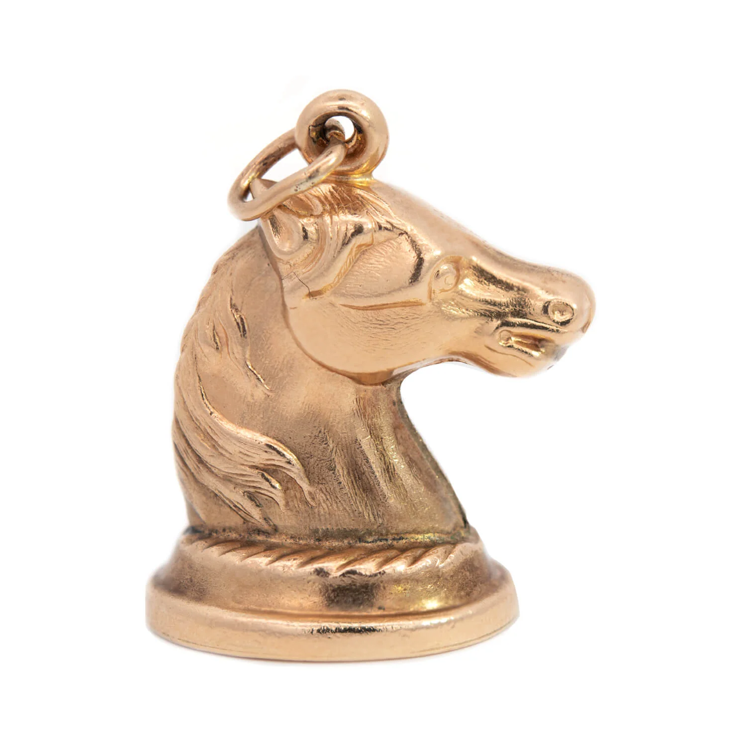 Retro 14k Gold Horse Head Charm/Pendant - Image 3
