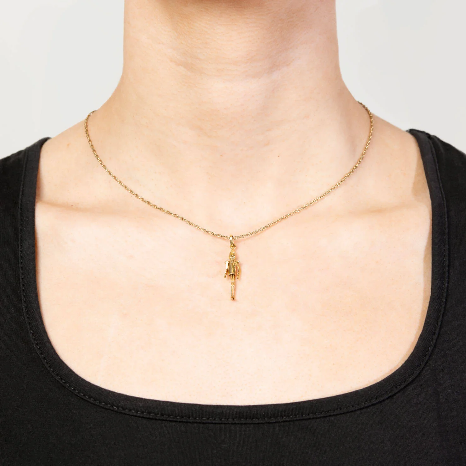 Retro 14k Pinocchio Charm - Image 6