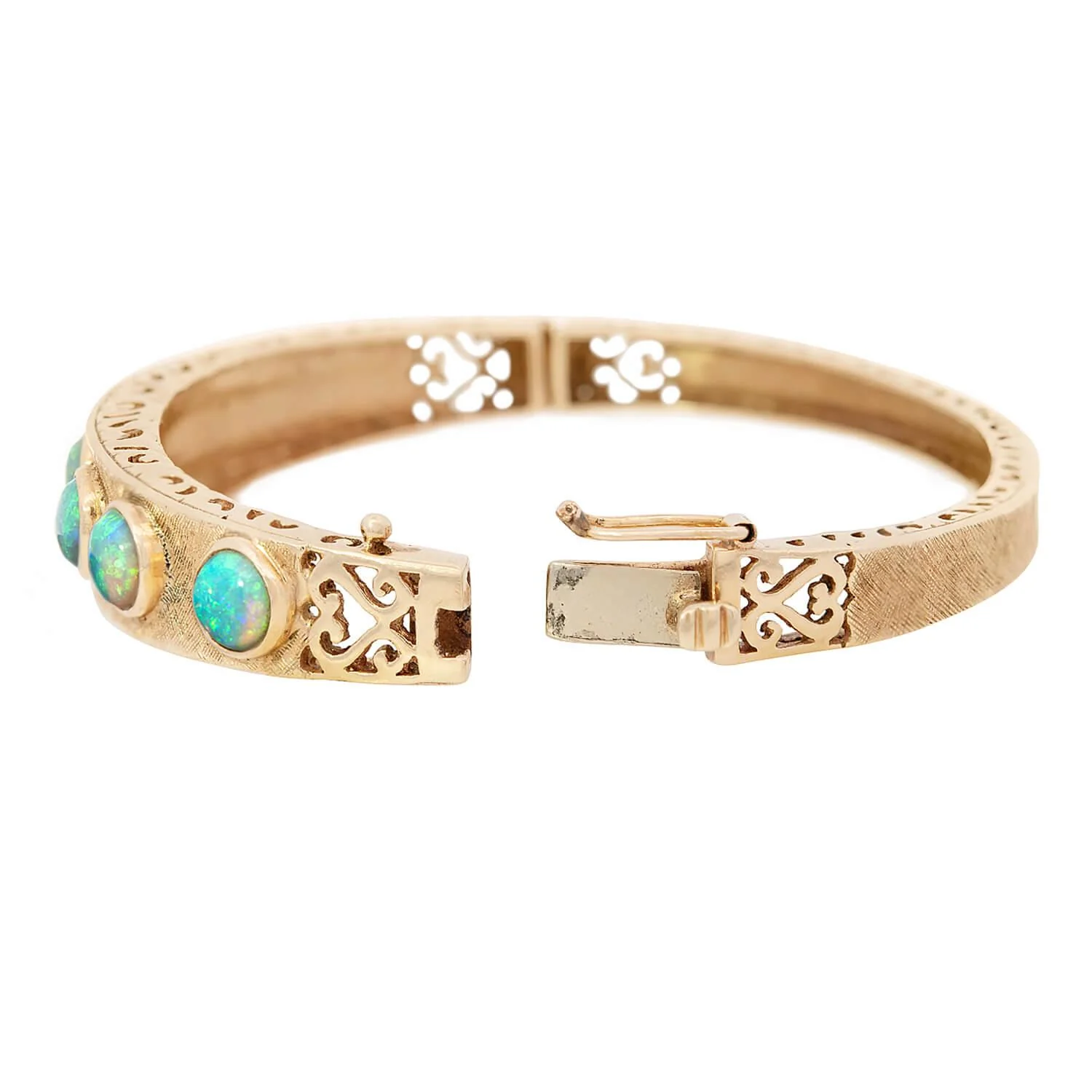 Retro 18k Opal Bangle - Image 6