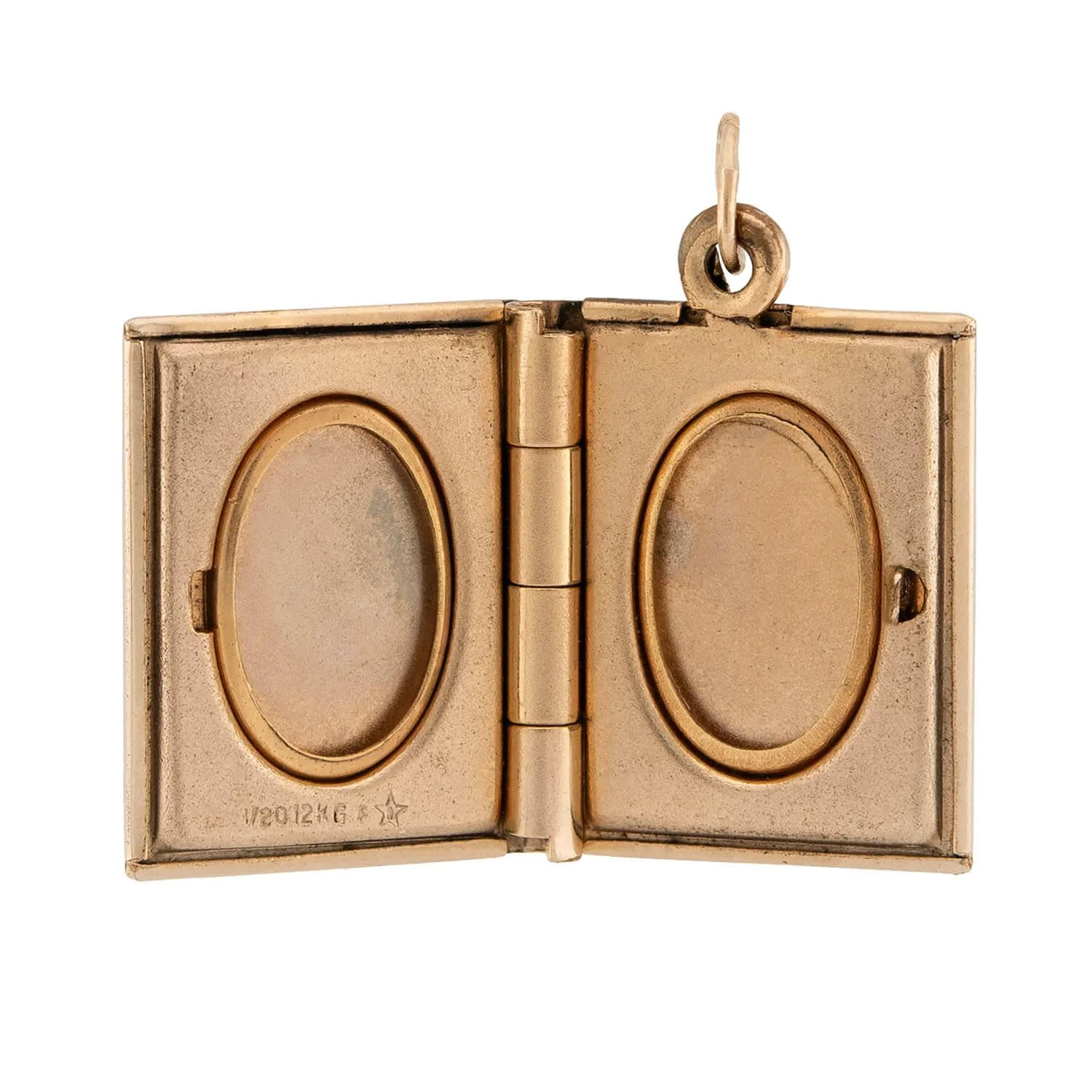 Retro Gold-Filled Book Locket - Image 2