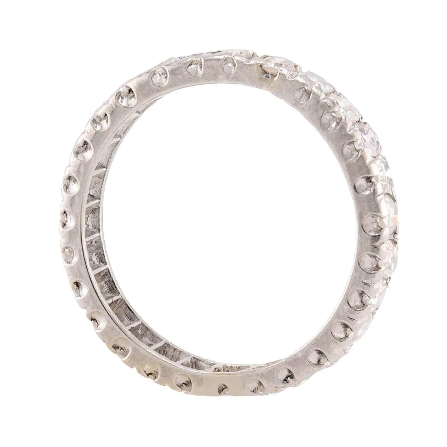 Retro Platinum Diamond Eternity Band - Image 3