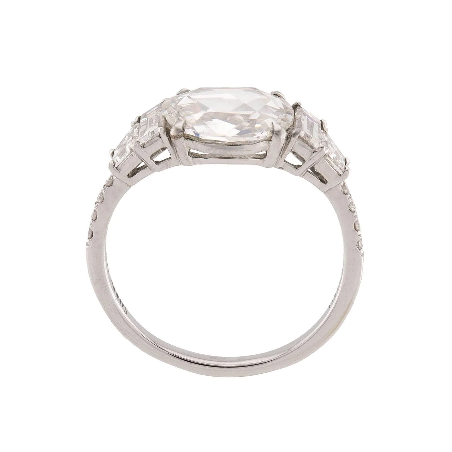 SABRINA Estate Platinum GIA Diamond Engagement Ring 2.45ct - Image 4