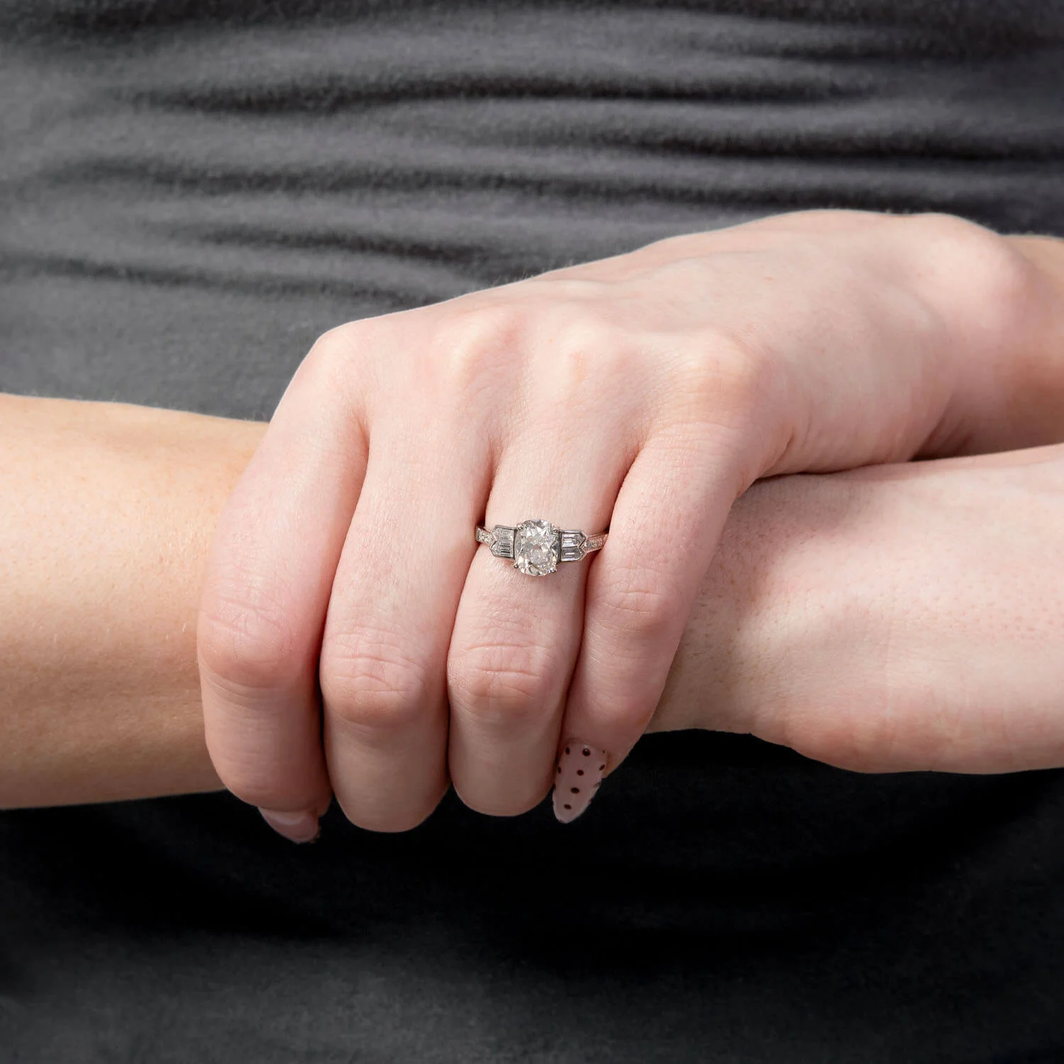 SOPHIA D Estate Platinum GIA Diamond Engagement Ring 1.58ct - Image 5
