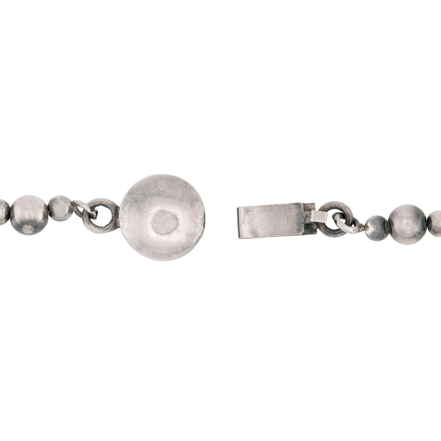 SPRATLING Vintage Mexican Sterling Silver Bead Necklace - Image 4