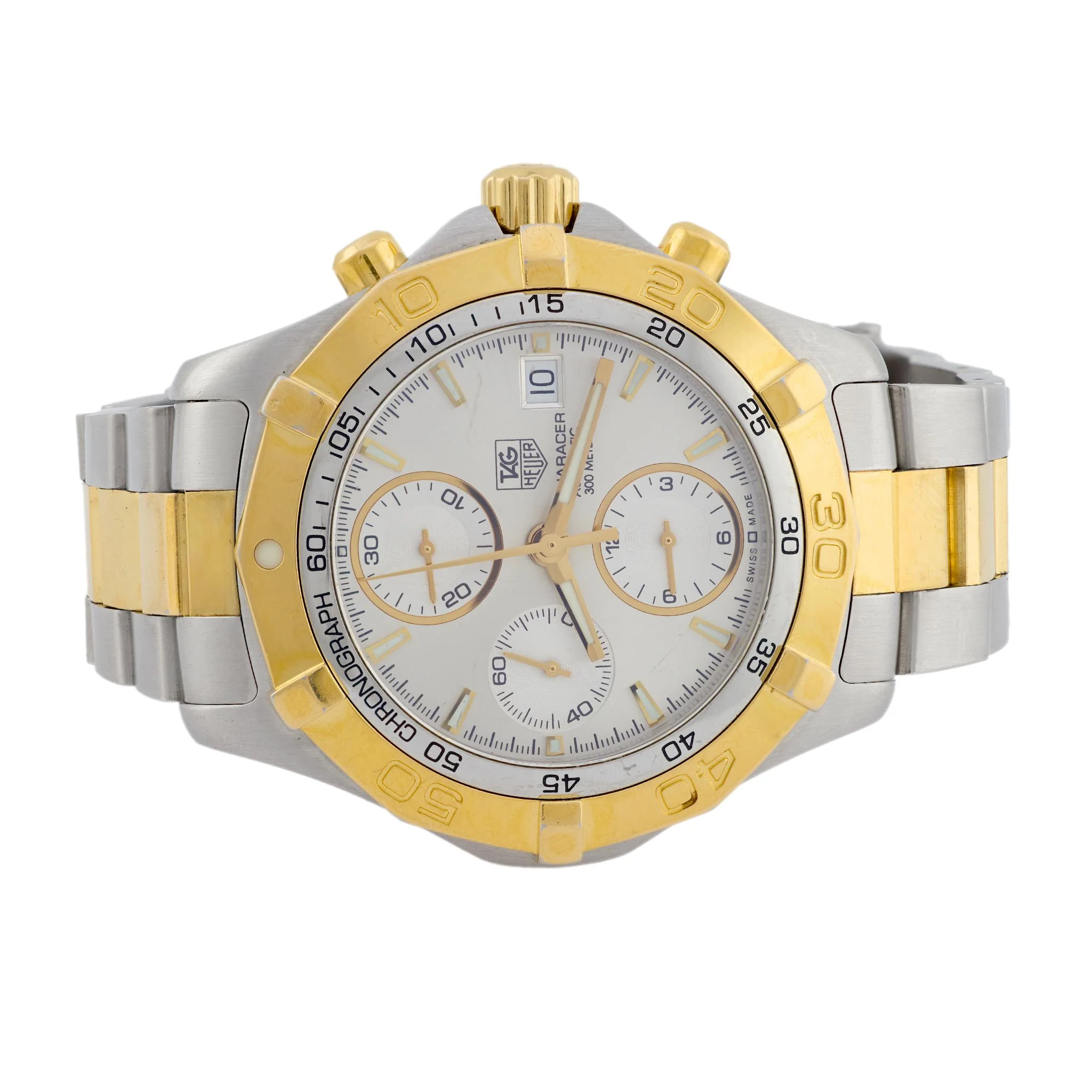 TAG HEUER Estate Stainless Steel Aquaracer Chronograph Watch - Image 3