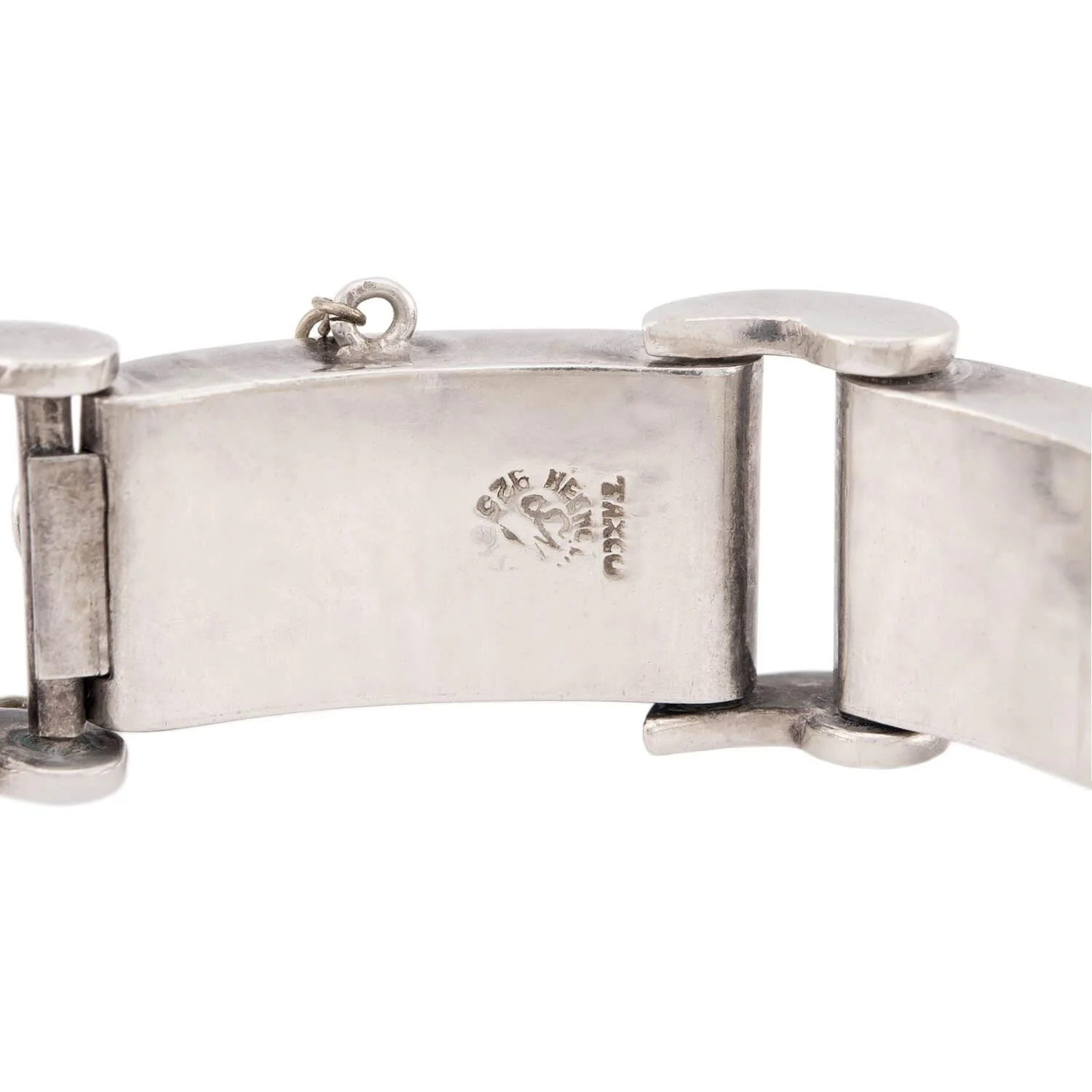 TAXCO Retro Mexican Sterling Silver "Tire Track" Link Bracelet - Image 4