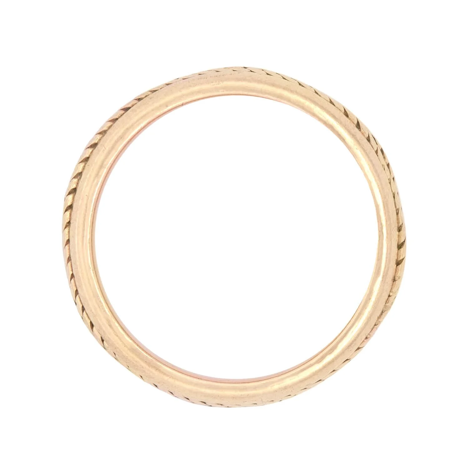 TIFFANY & Co Estate 14k Braided Motif Band - Image 2