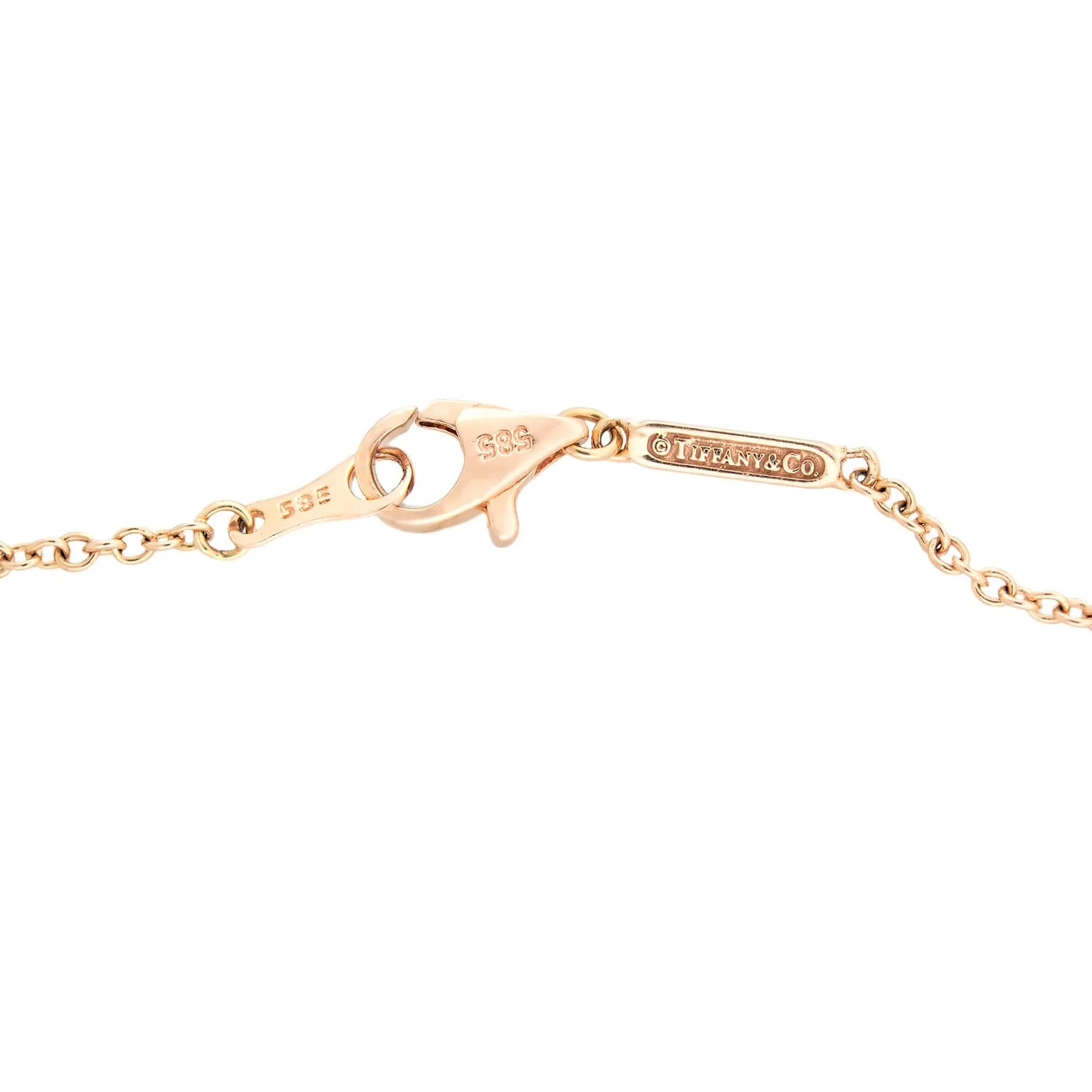 TIFFANY & CO. Estate 14k HardWear Necklace - Image 5