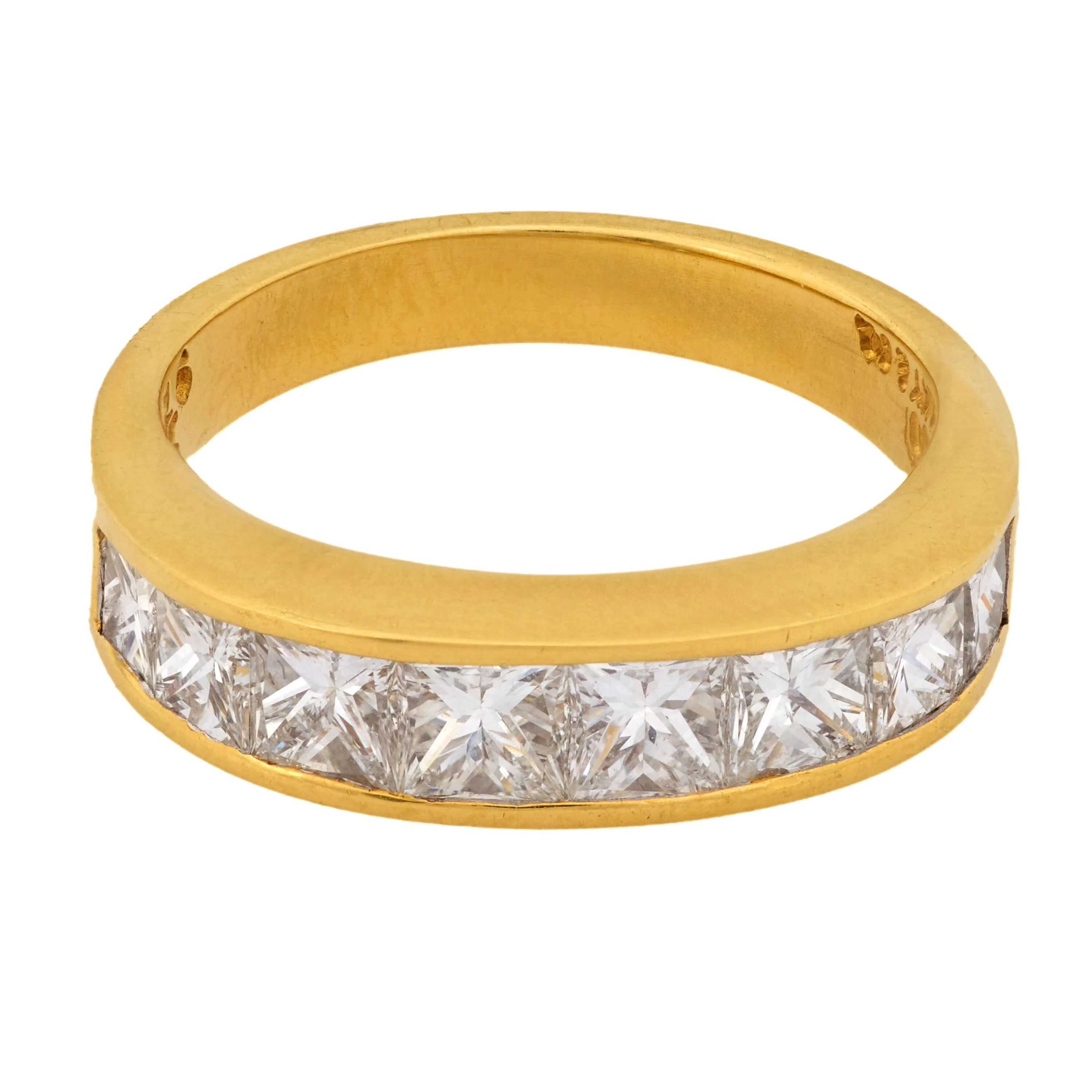 TIFFANY & CO. Estate 18k Diamond Half Band - Image 2