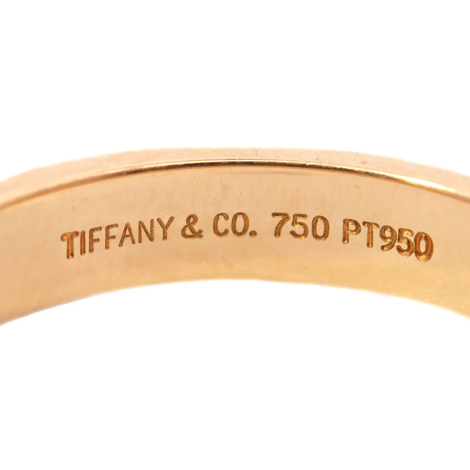 TIFFANY & CO. Estate 18k/Platinum Band - Image 4