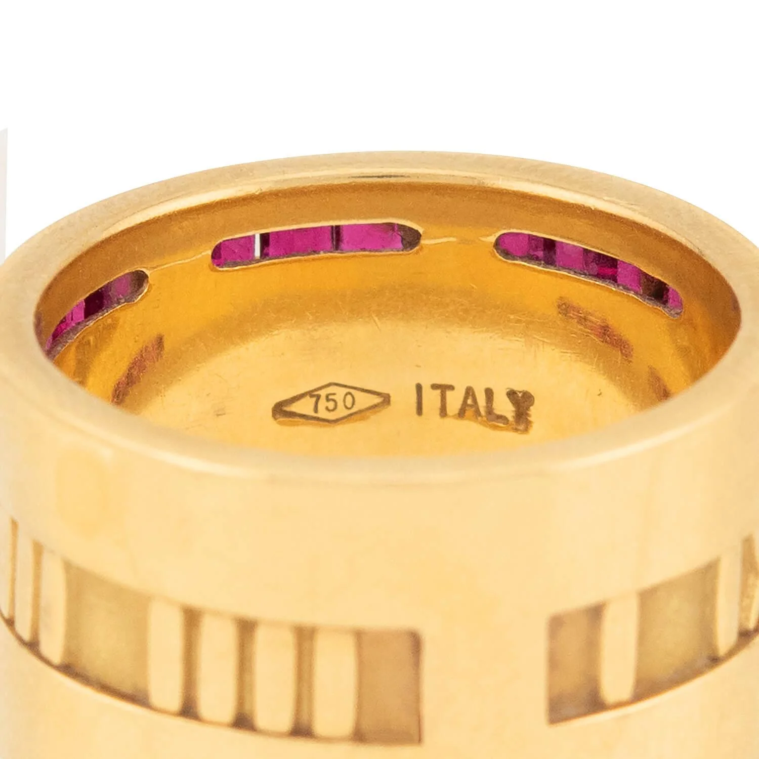 TIFFANY & CO. Estate 18k Ruby Atlas Ring - Image 6