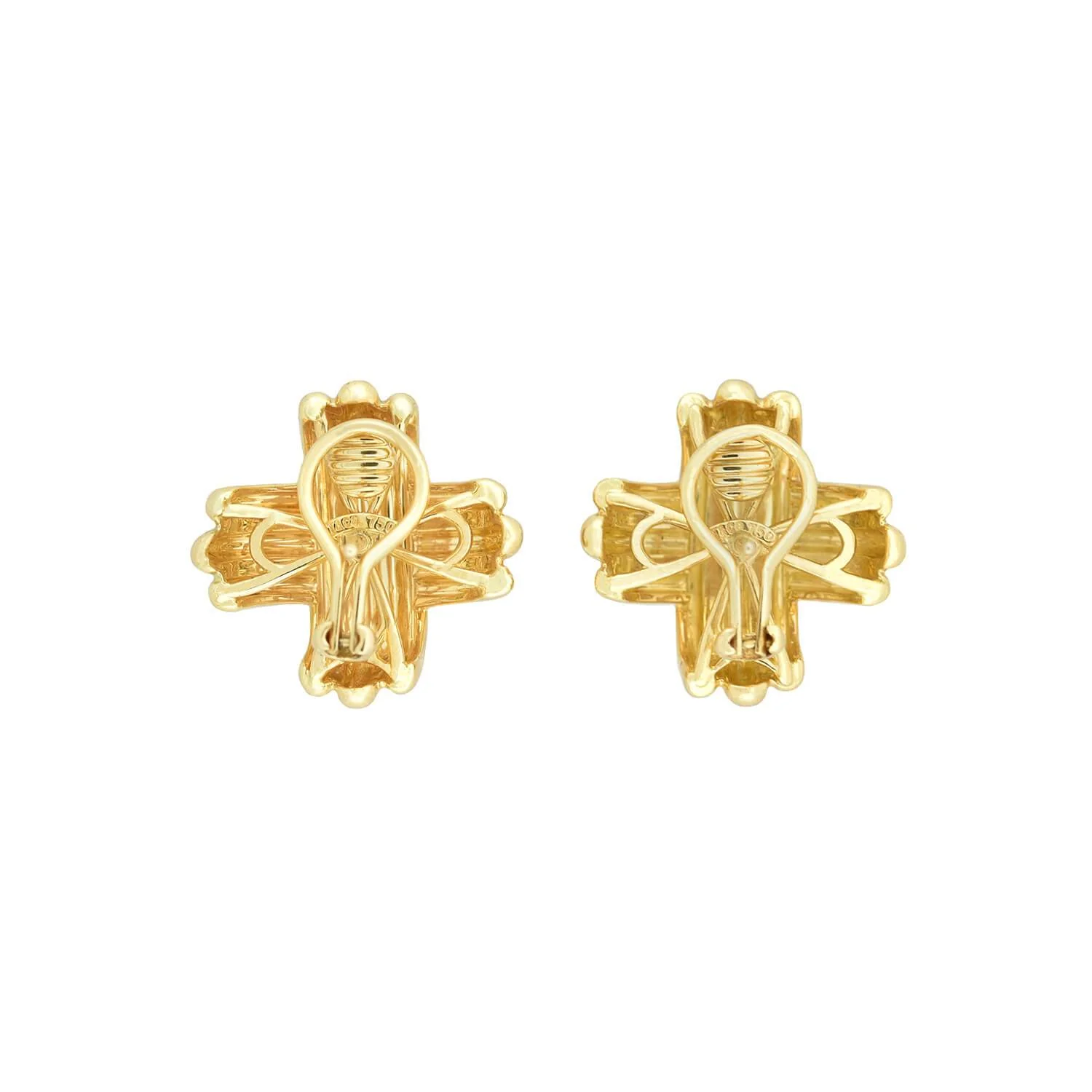 TIFFANY & CO. Estate 18kt Signature "X" Earrings 14.7dwt - Image 5
