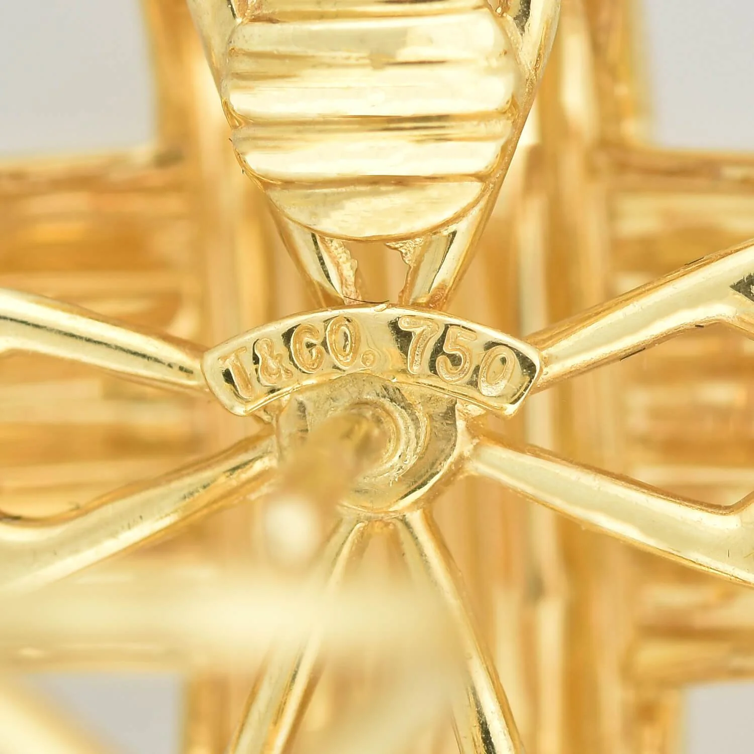 TIFFANY & CO. Estate 18kt Signature "X" Earrings 14.7dwt - Image 6