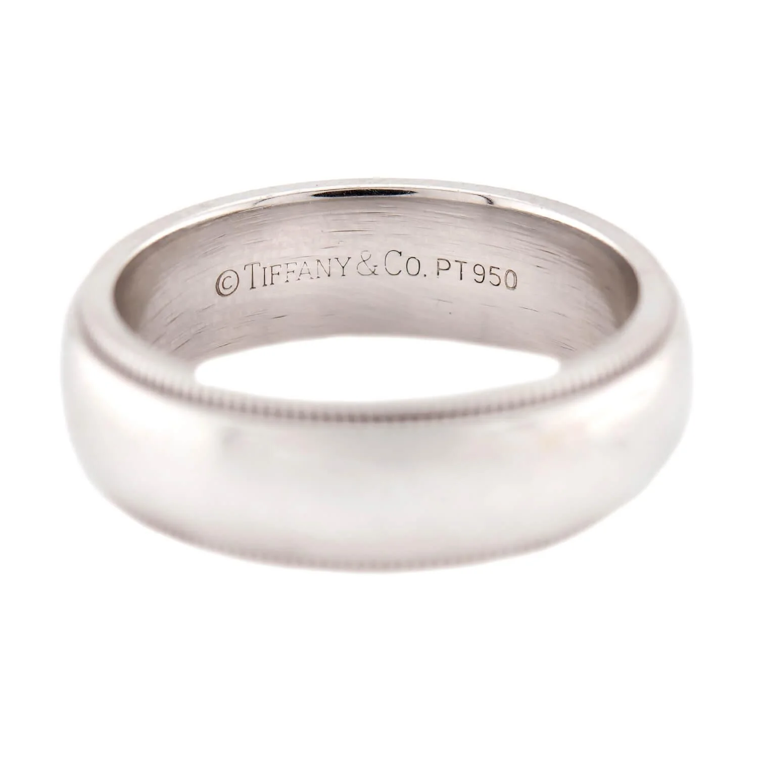 TIFFANY & CO. Estate Platinum Wedding Band - Image 4