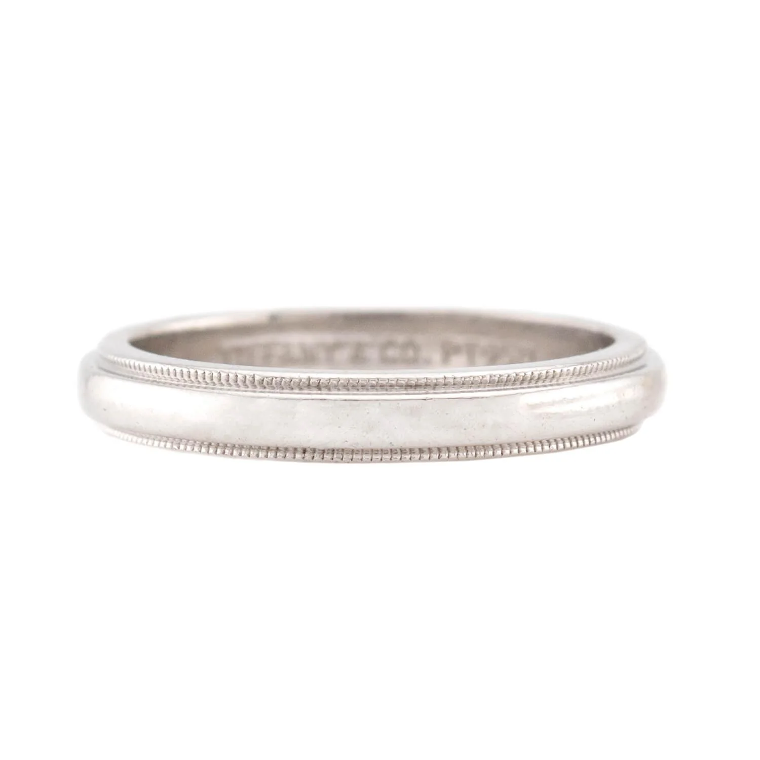 TIFFANY & CO. Estate Platinum Wedding Band - Image 2