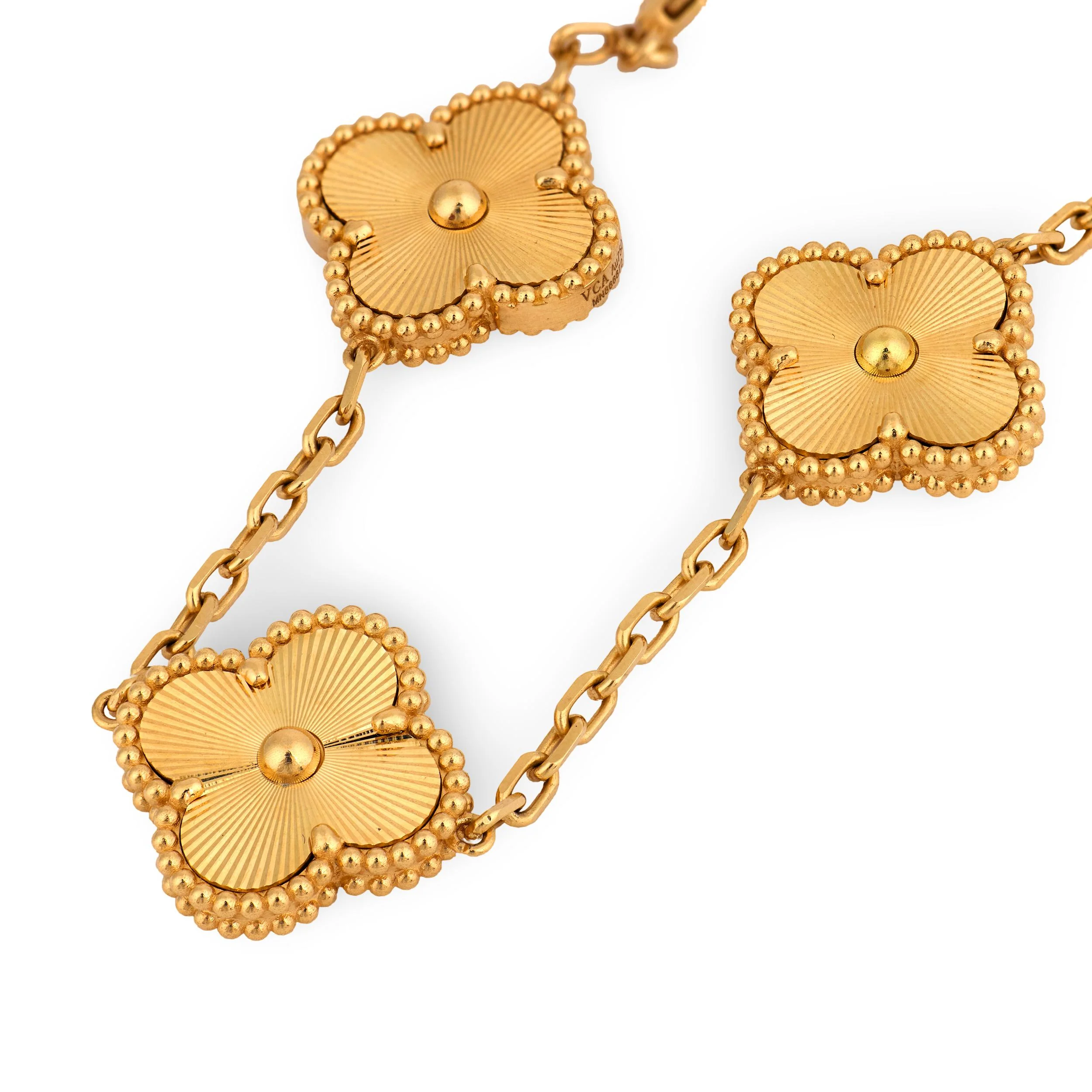 VAN CLEEF & ARPELS Estate 18k Alhambra Bracelet