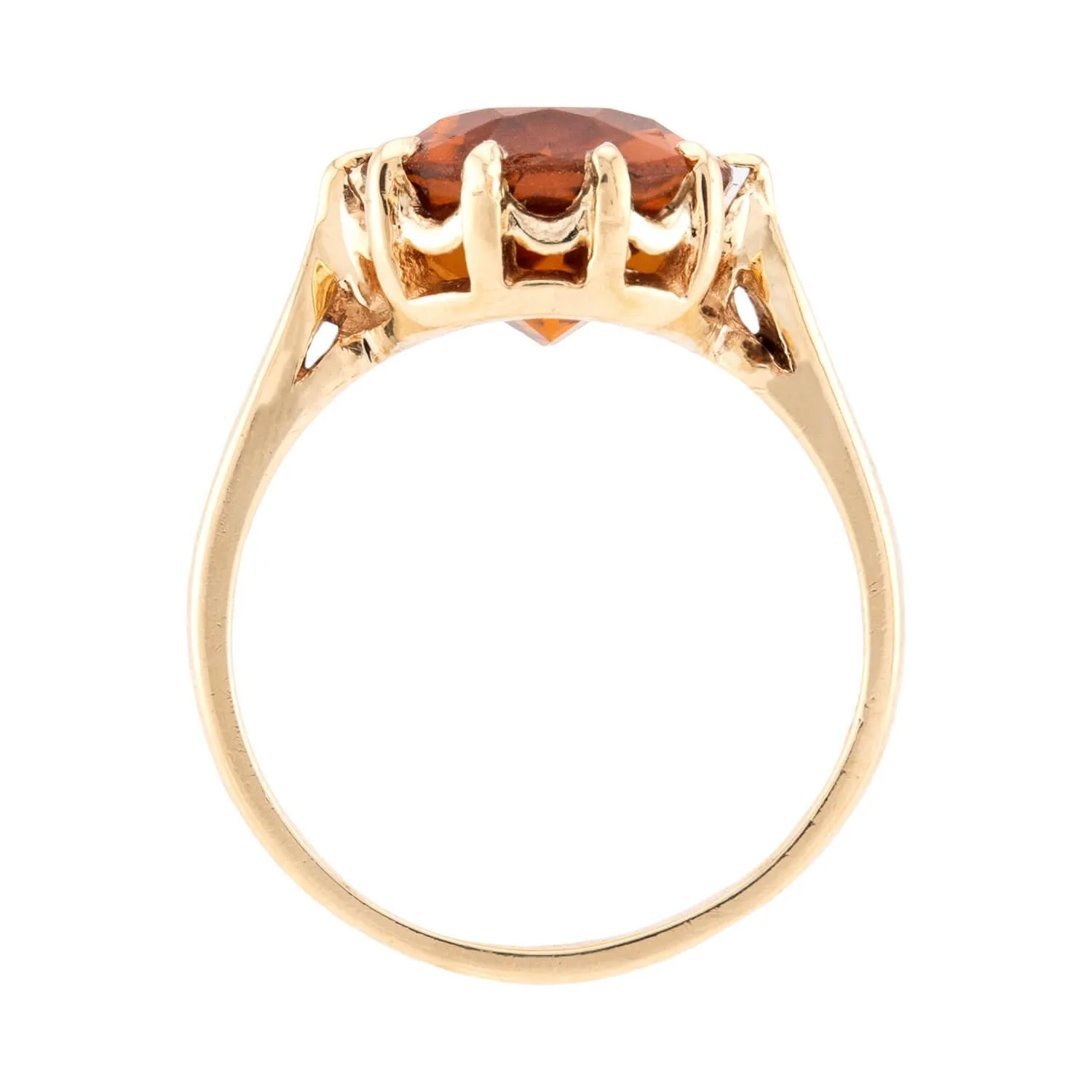 Victorian 10k Madeira Citrine Ring - Image 4