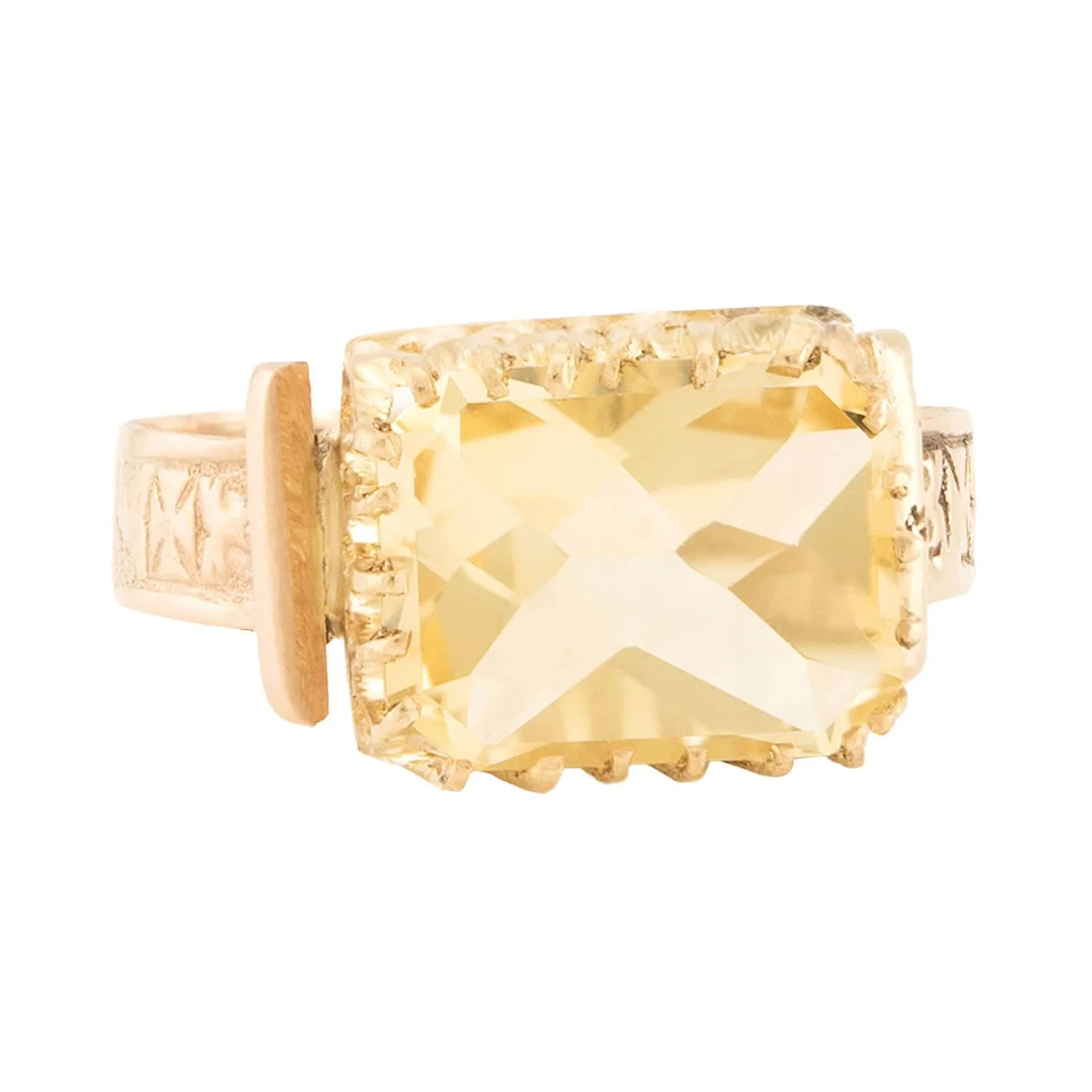Victorian 14k Citrine Ring - Image 2