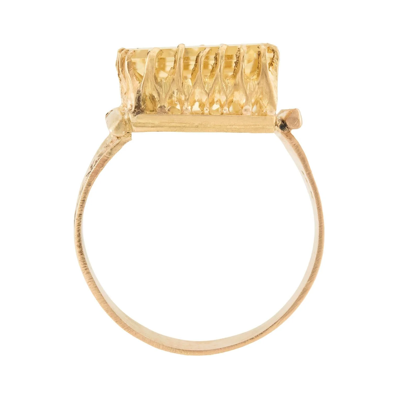 Victorian 14k Citrine Ring - Image 4