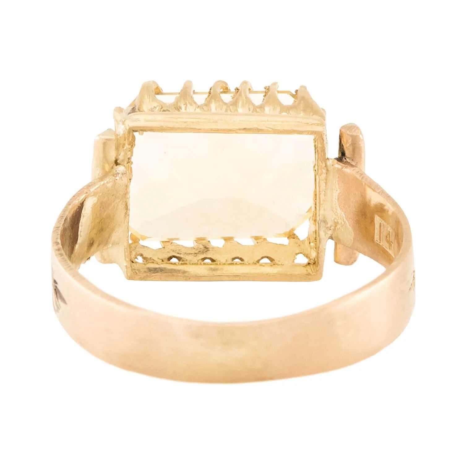 Victorian 14k Citrine Ring - Image 5