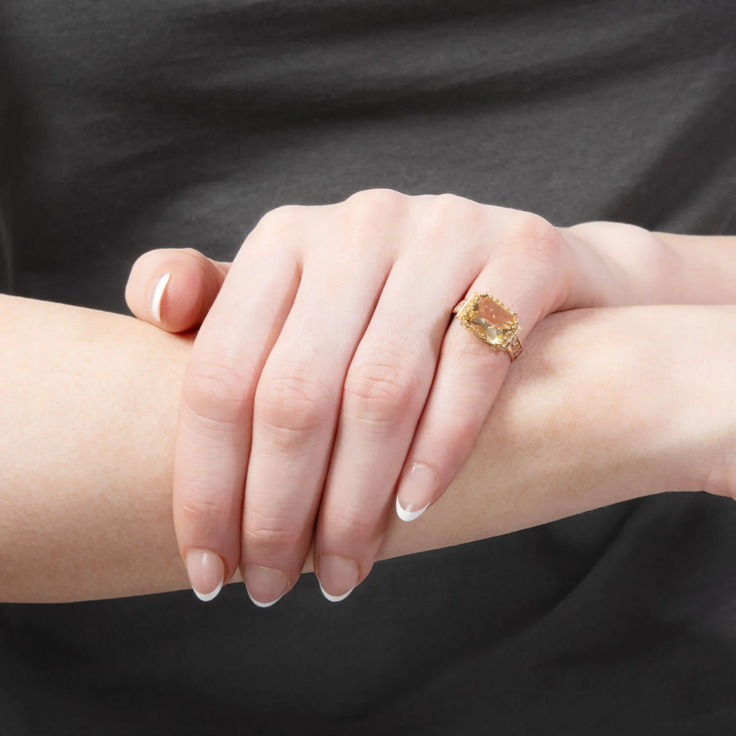 Victorian 14k Citrine Ring - Image 7