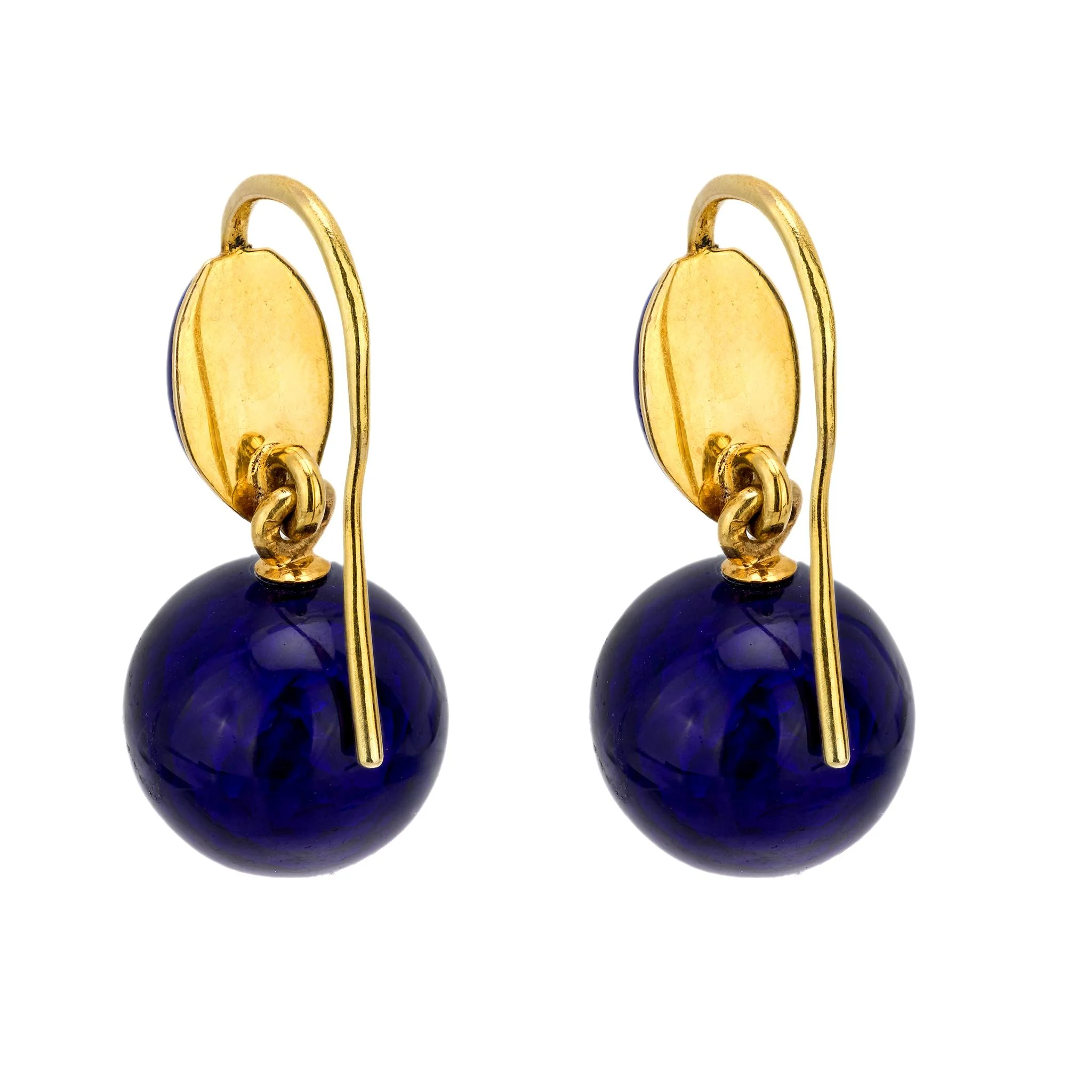 Victorian 14k 2ctw Diamond & Enamel Star Motif Earrings - Image 4