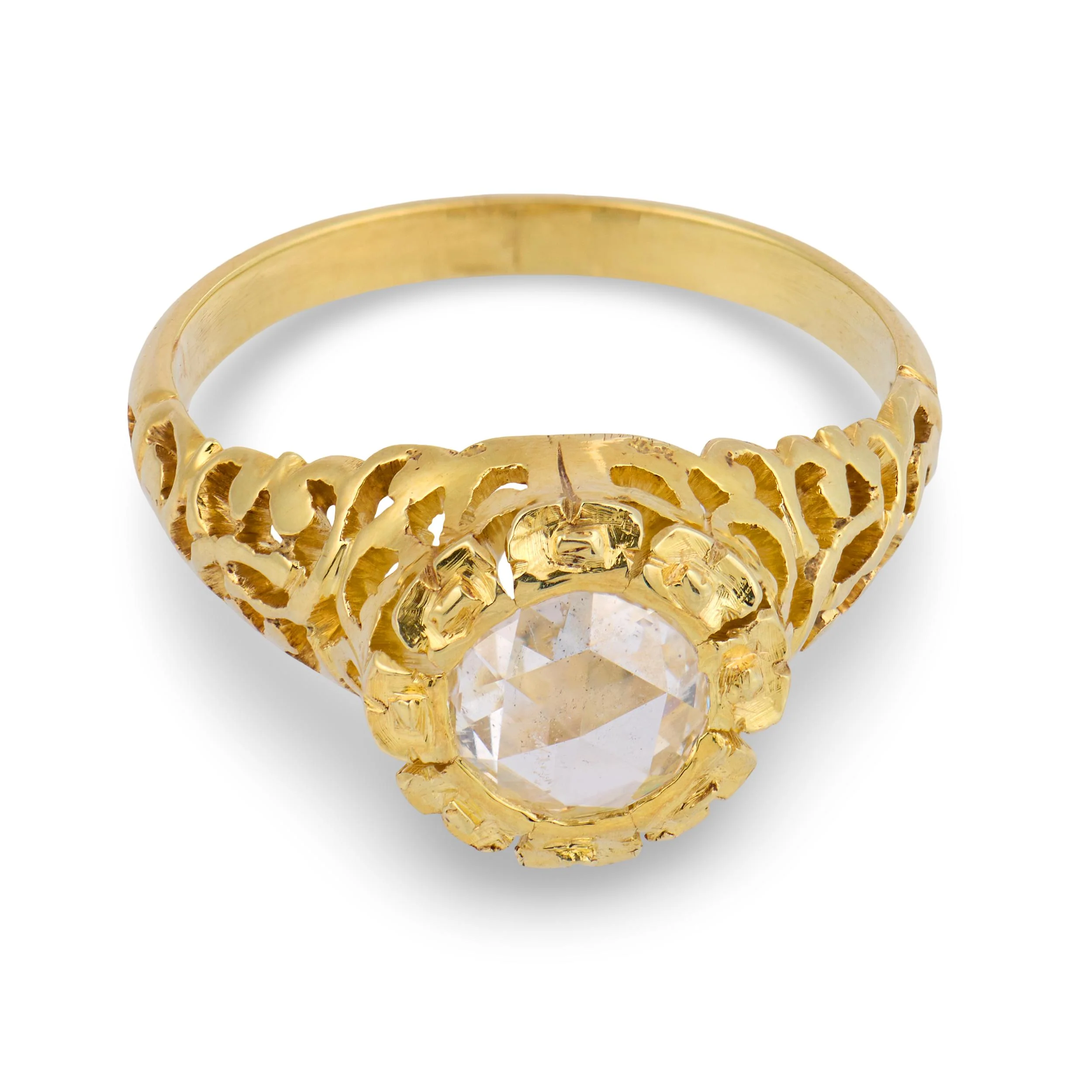 Victorian 14k Diamond Engagement Ring .60ct - Image 2