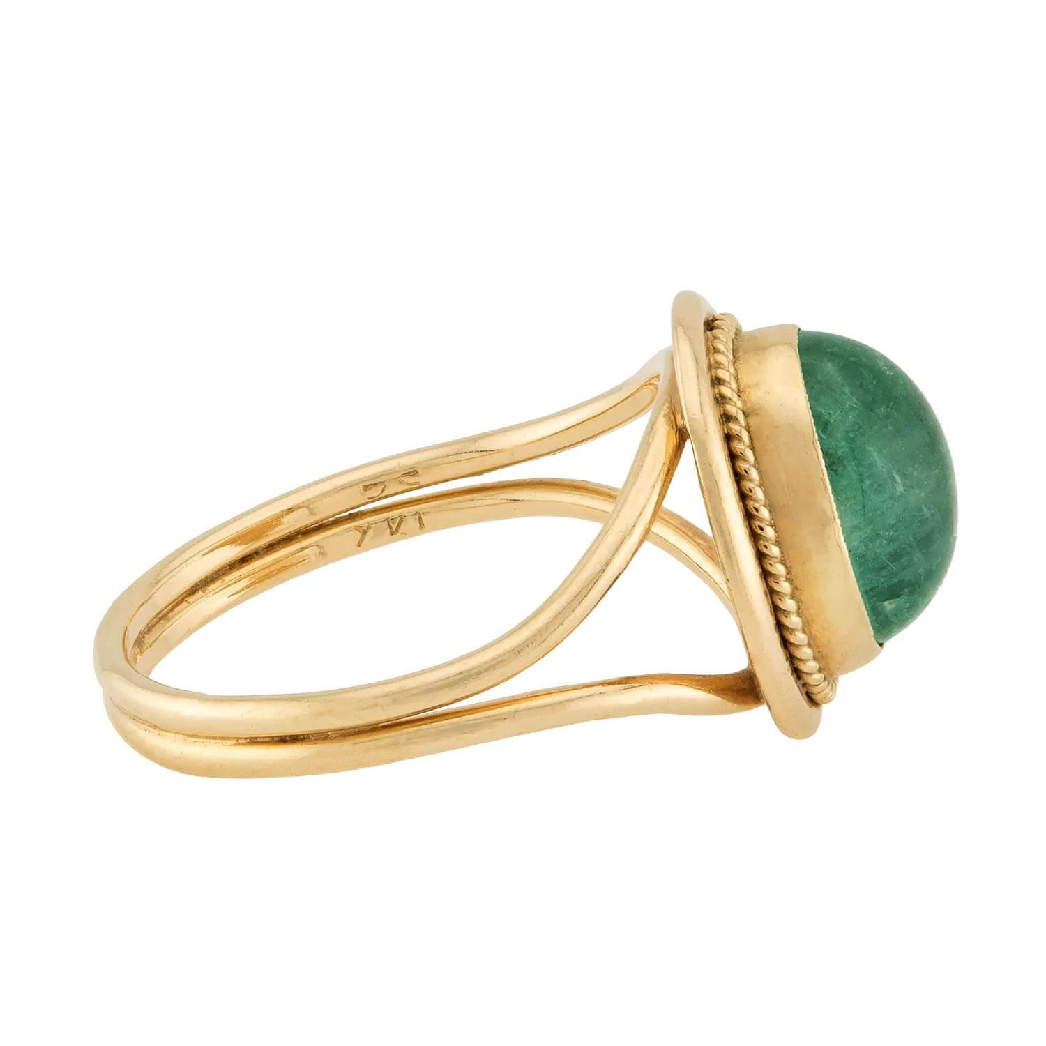 Victorian 14k Emerald Ring - Image 3