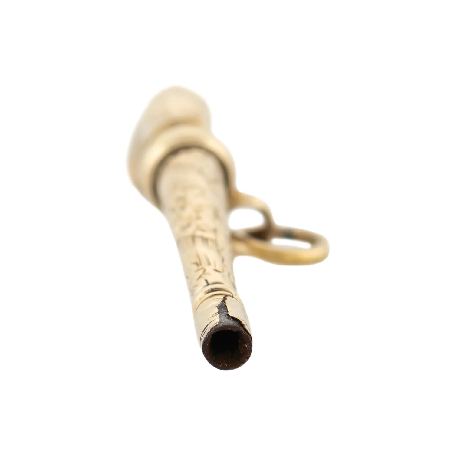 Victorian 14k Equestrian Horse Leg Watch Key Pendant Charm - Image 5