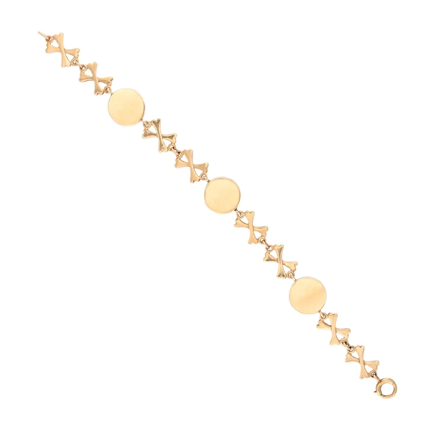 Victorian 14k Essex Crystal "Boxer" Bracelet - Image 4