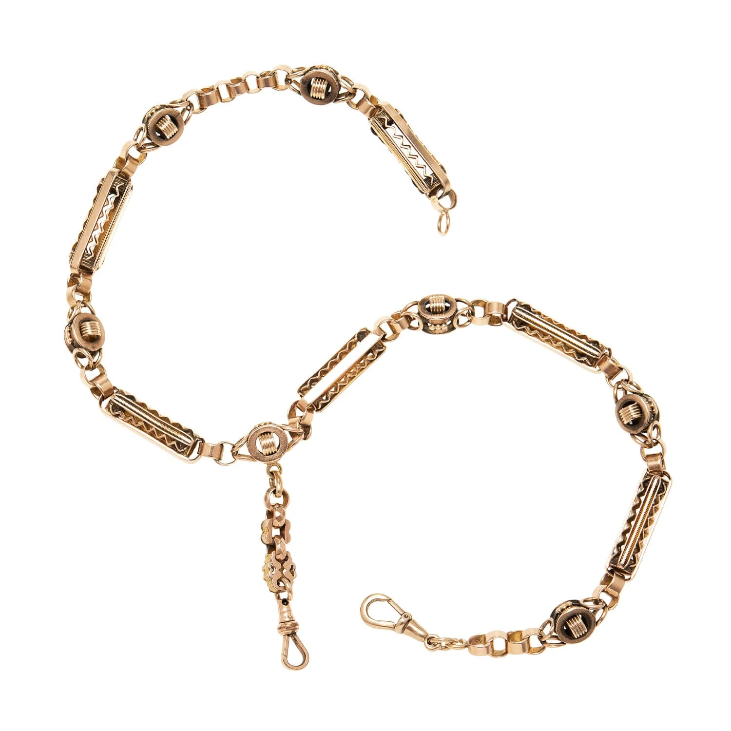 Victorian 14k Watch Chain Necklace 16.5" - Image 5