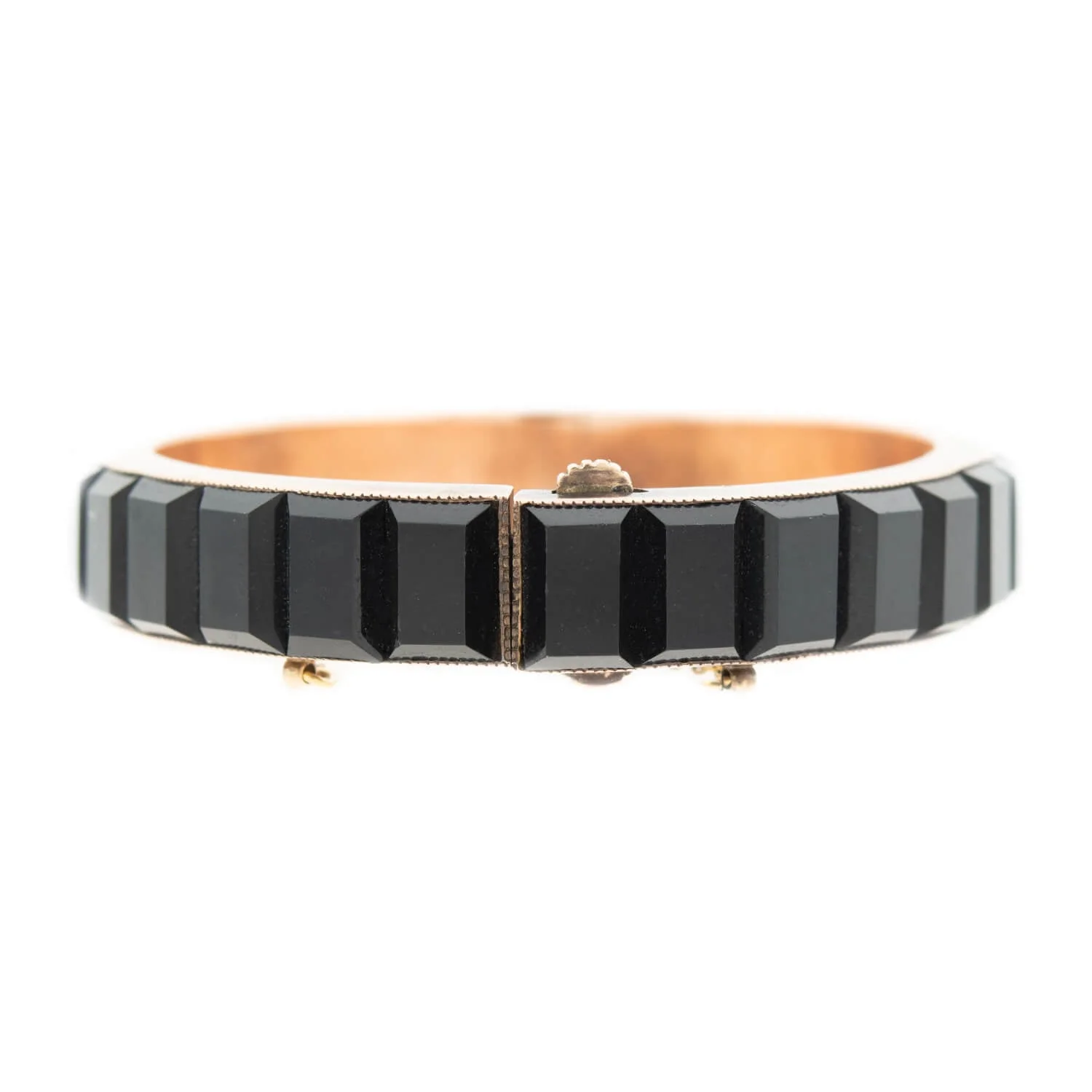 Victorian 14k Gold + Onyx Bracelet - Image 2