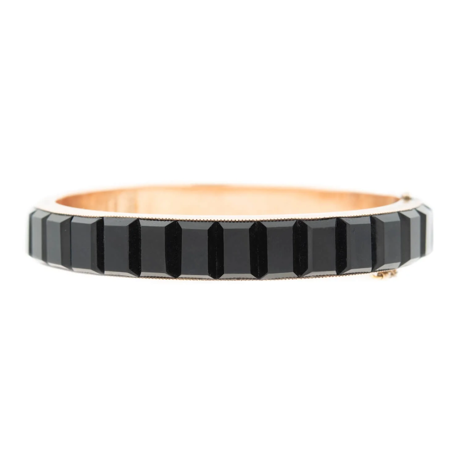 Victorian 14k Gold + Onyx Bracelet - Image 5