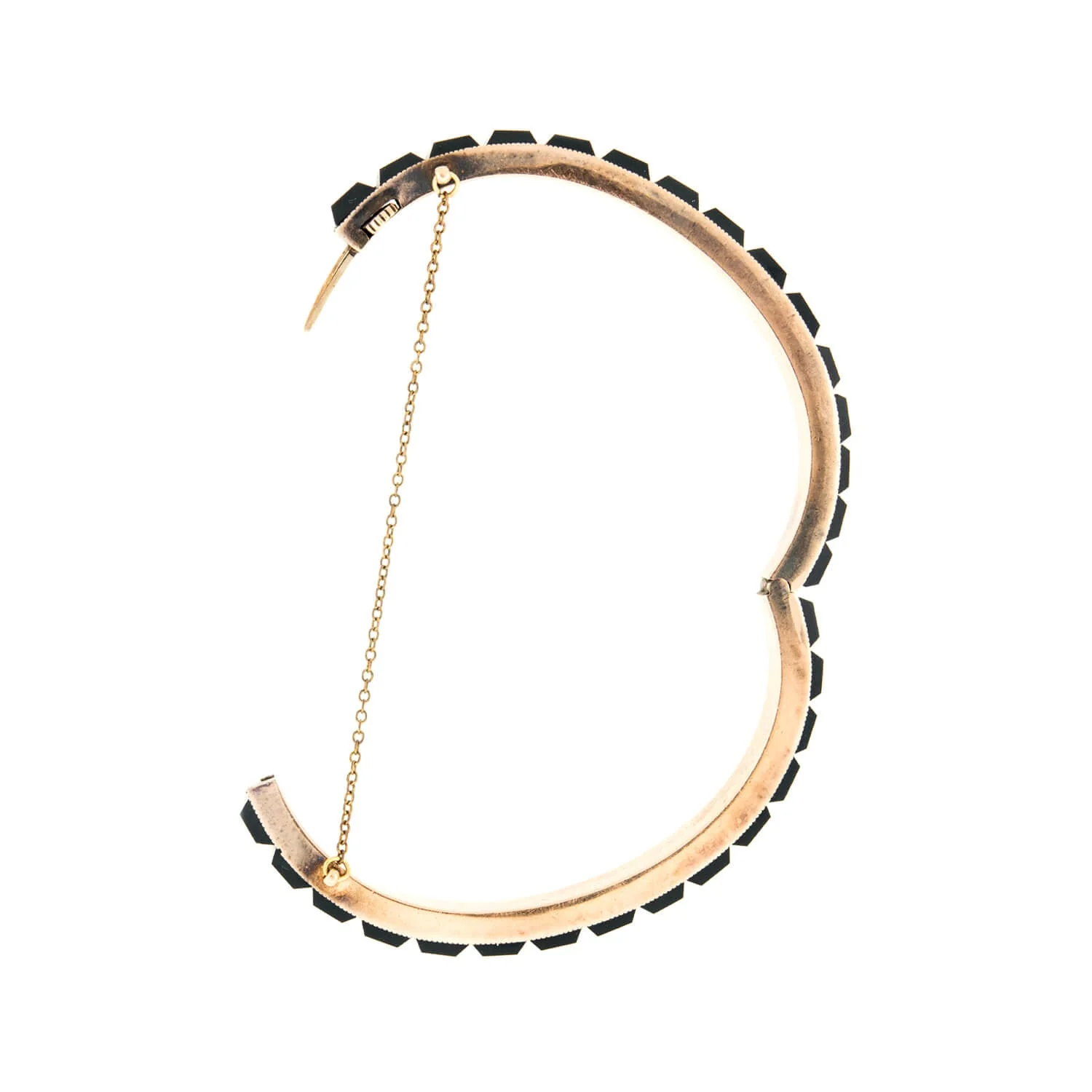 Victorian 14k Gold + Onyx Bracelet - Image 6