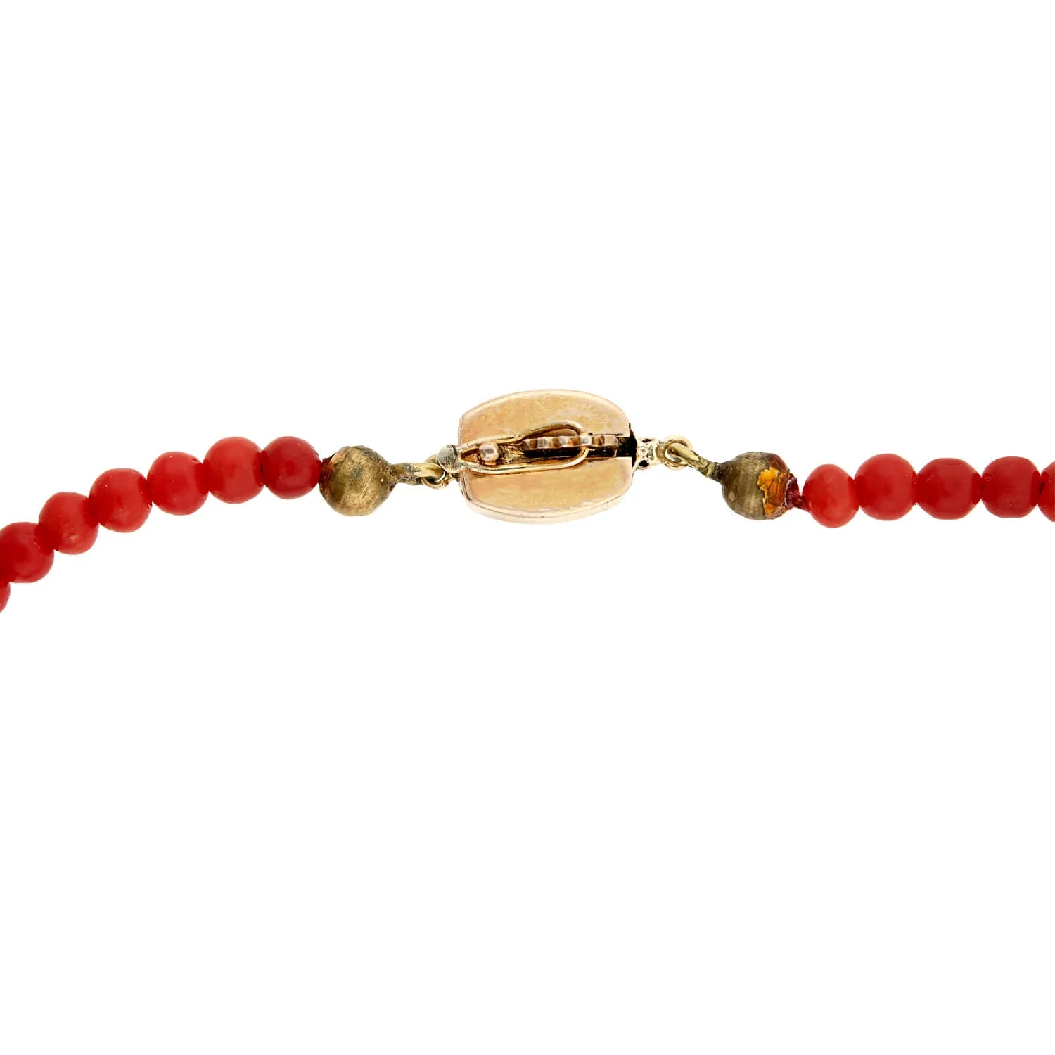 Victorian 14k Oxblood Coral Graduated Necklace - Image 5