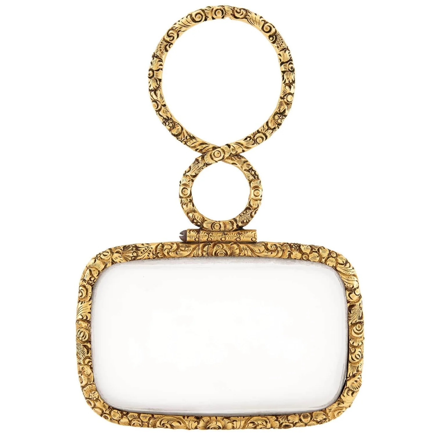 Victorian 14k Repoussé Magnifying Glass