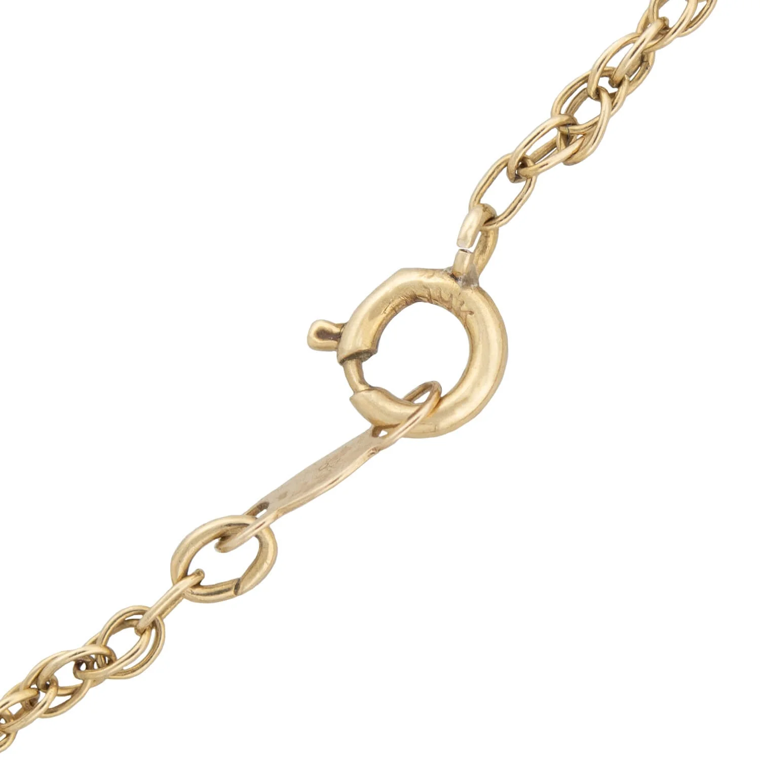Victorian 14kt/Sterling Natural Pearl + Diamond Pendant Necklace - Image 5