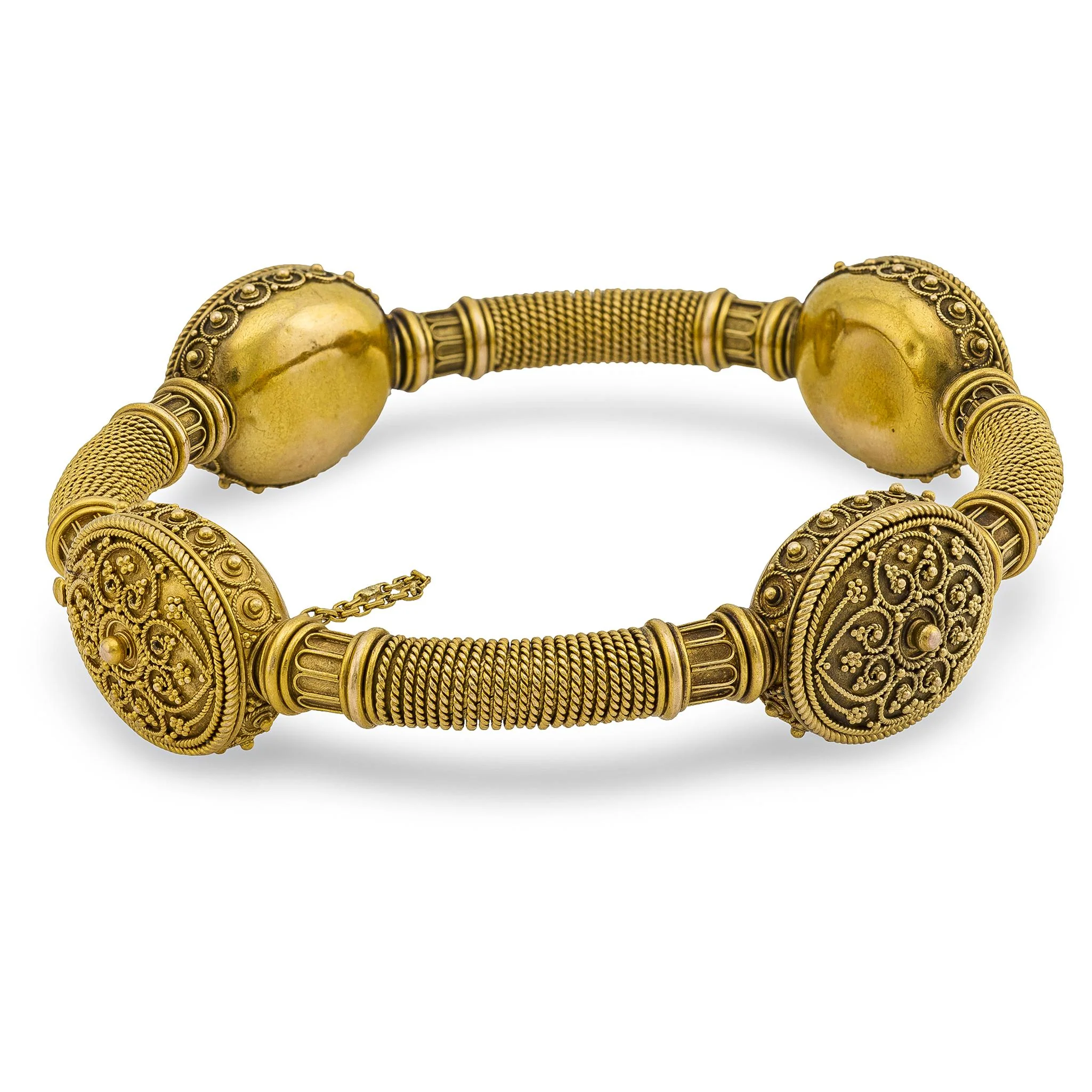 Victorian 15k Etruscan Bangle - Image 2