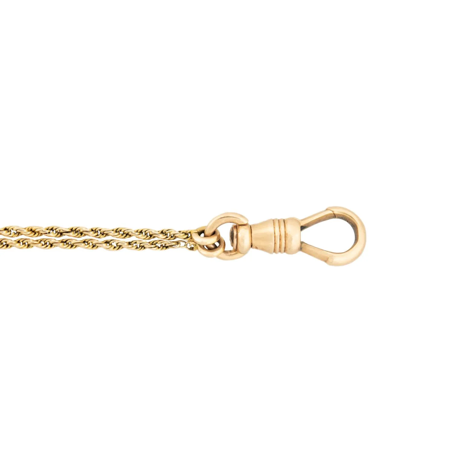 Victorian 15k Pearl Enameled Watch Chain - Image 4