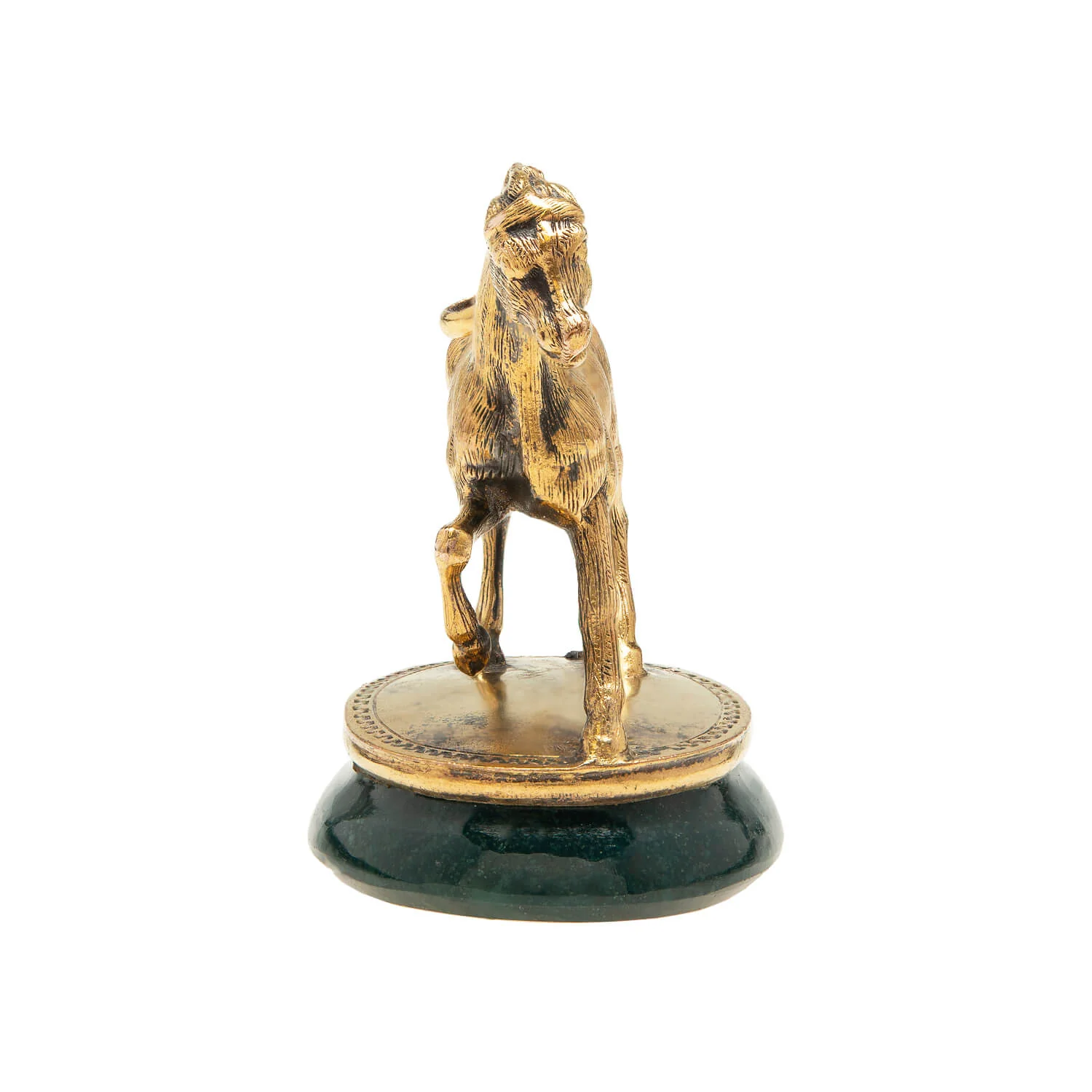 Victorian 18k Bloodstone Horse Fob "Victory Before Death" - Image 2