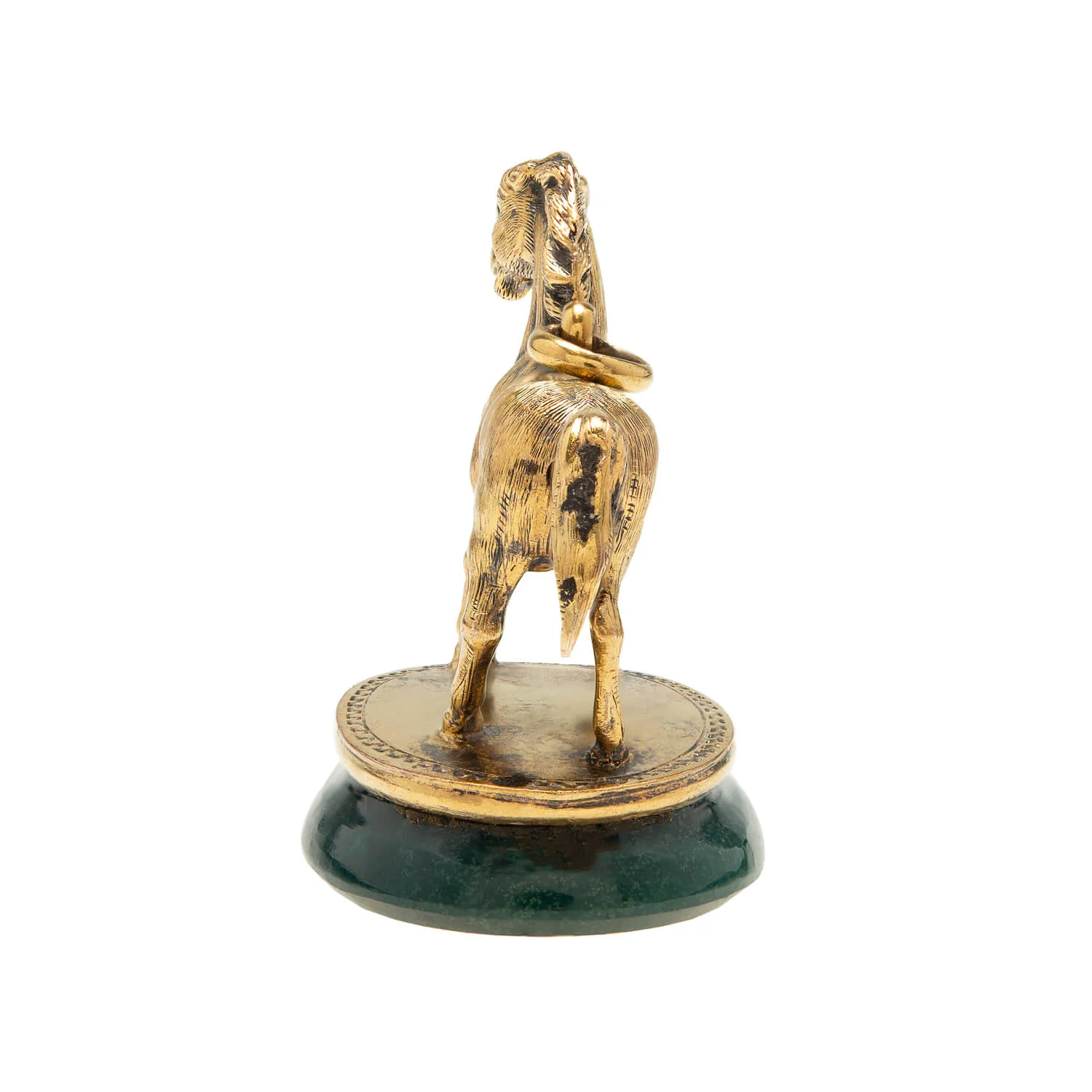 Victorian 18k Bloodstone Horse Fob "Victory Before Death" - Image 4