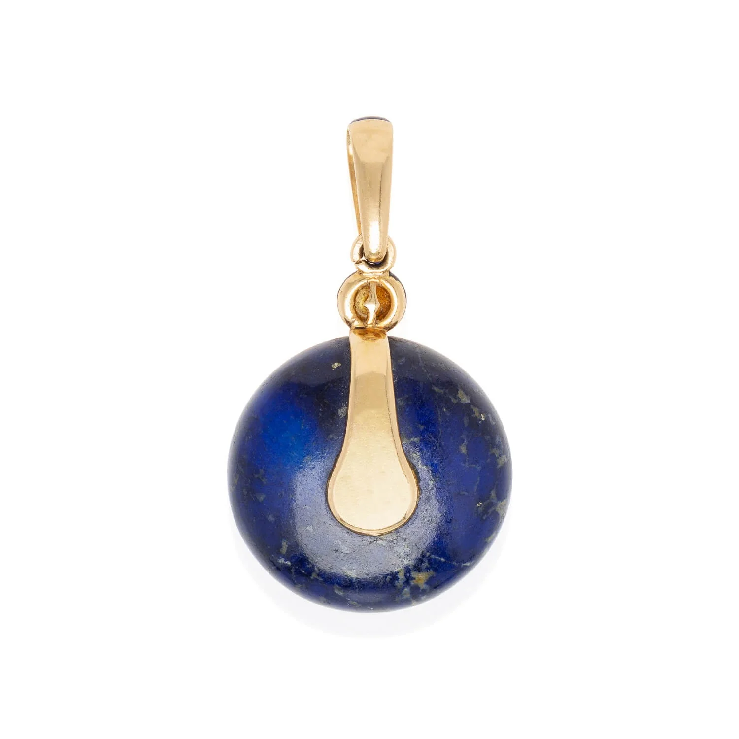 Victorian 18kt, Pearl, Enamel + Carved Lapis Lazuli Earrings, Pendant + Button Set - Image 10