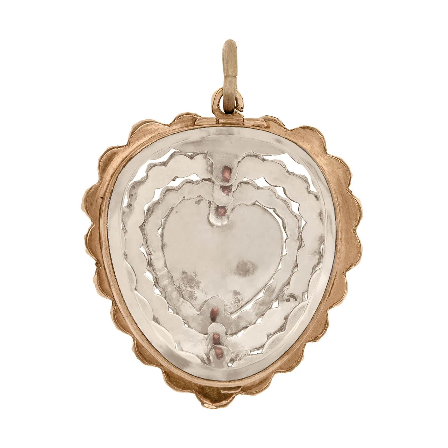 Victorian 9k Bohemian Barnet Heart Locket - Image 4