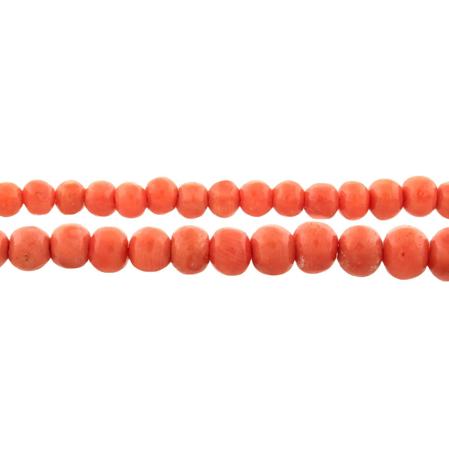 Victorian 9k Graduated Coral Bead Necklace - Image 3