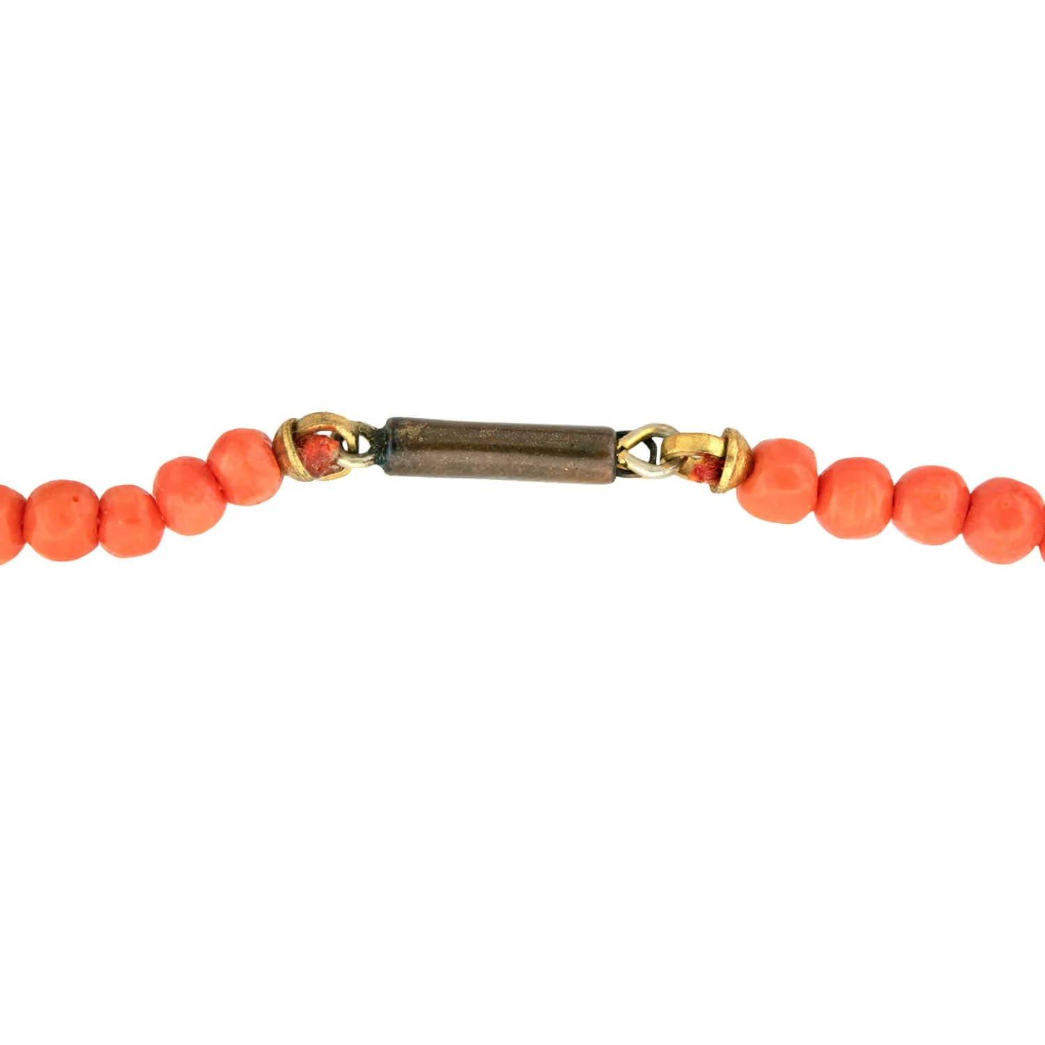 Victorian 9k Graduated Coral Bead Necklace - Image 5