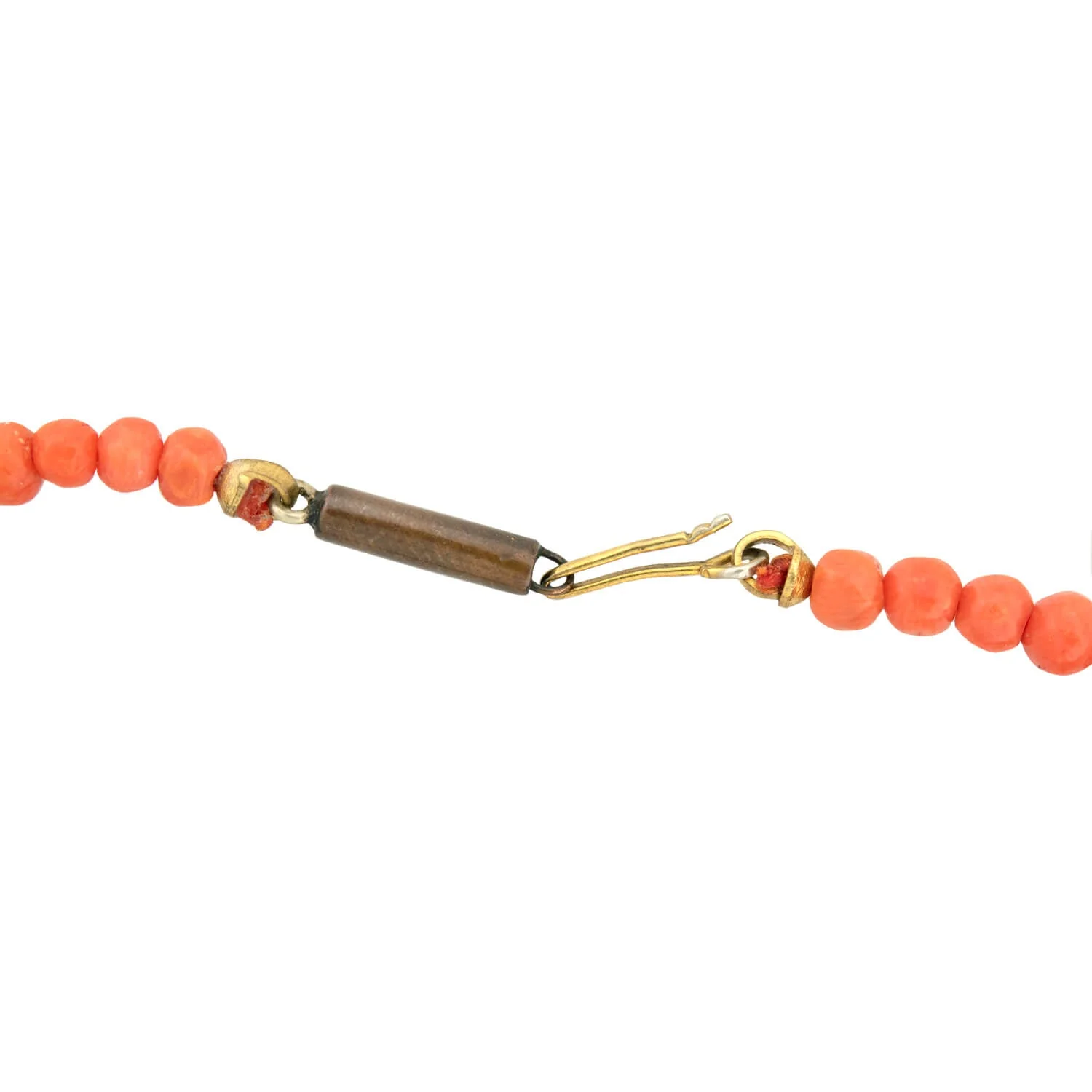 Victorian 9k Graduated Coral Bead Necklace - Image 6